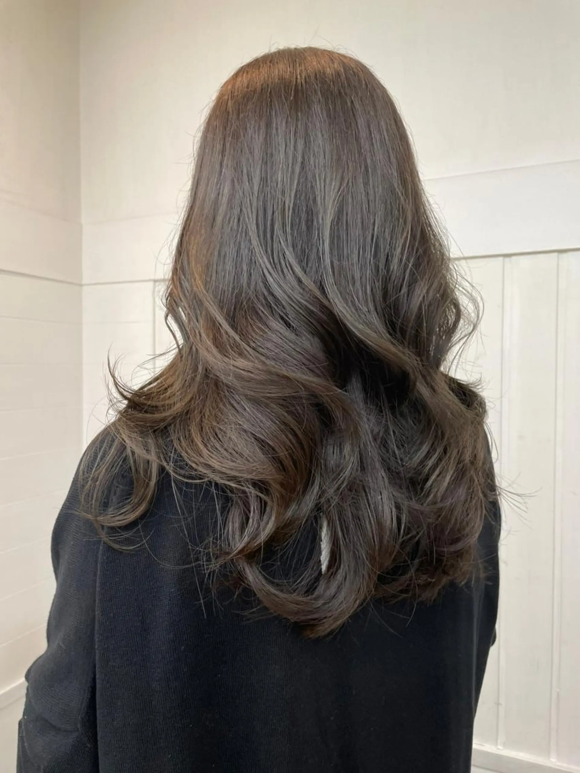 ロング ヘアアレンジ パーマ カラー バレイヤージュ ブリーチ ケアブリーチ ダブルカラー イヤリングカラー 縮毛矯正 【N°deseo】 吉祥寺のヘアスタイル