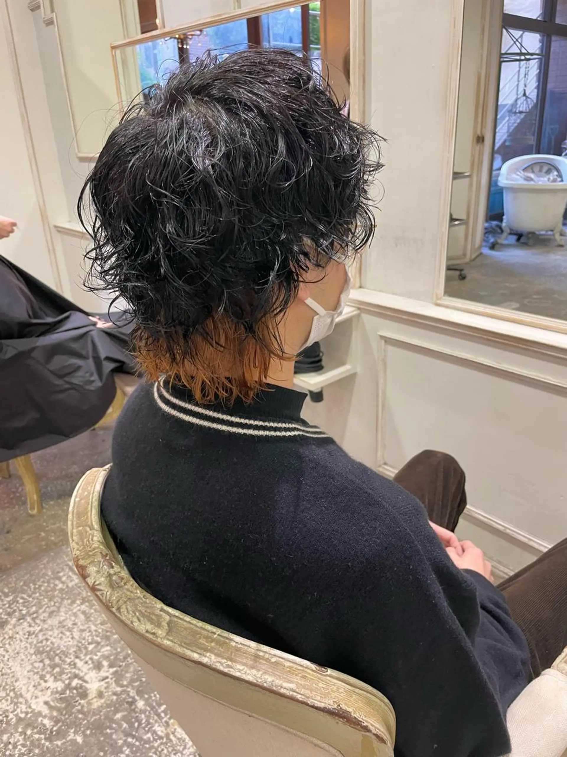 ミディアム ミディアムパーマ カット パーマ トリートメント 🔥女子ウケ🔥 メンズカットRIOのヘアスタイル