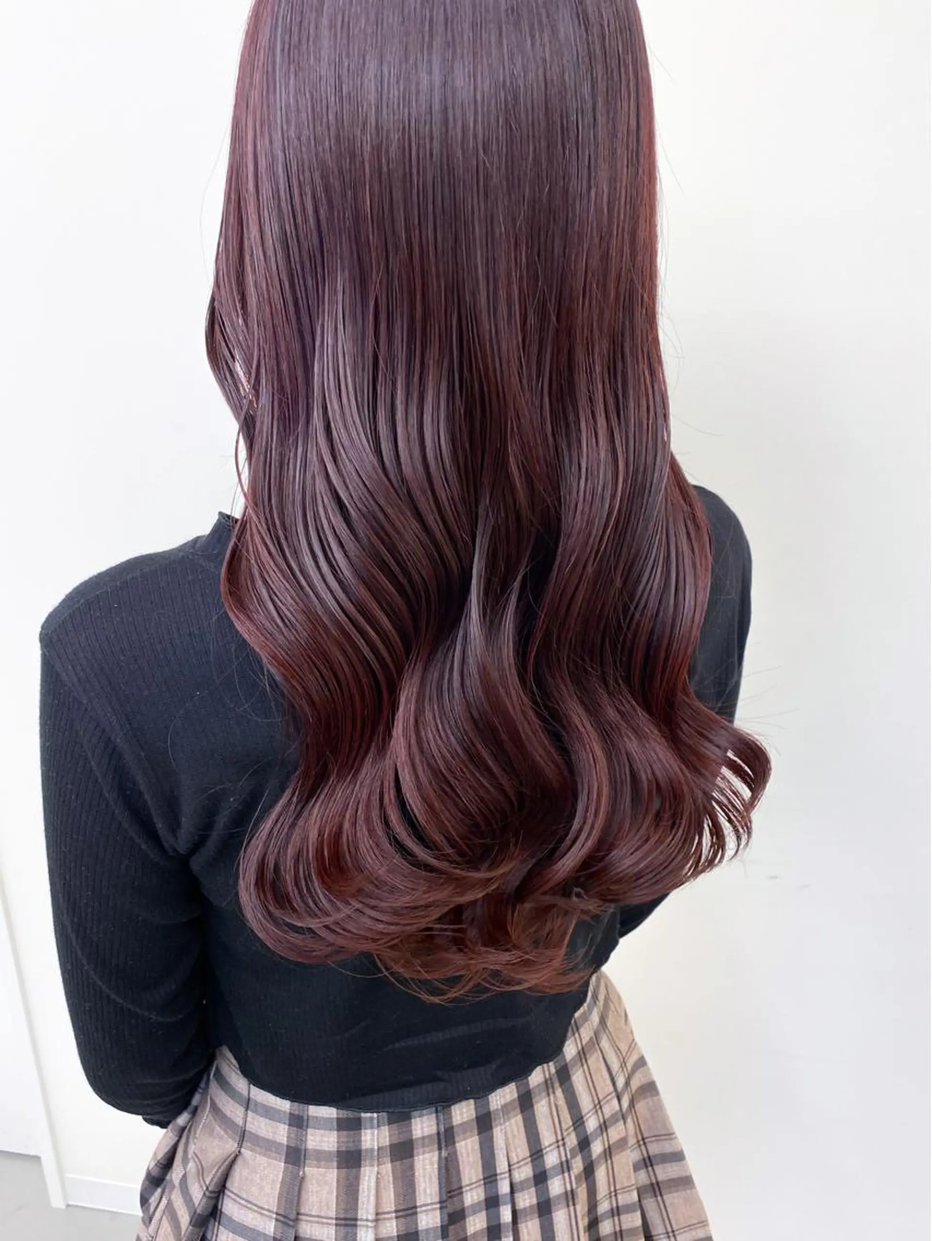 ロング カラー ローズカラー カット ヘアカラー トリートメント Meena by urban所属・丹羽 隼人 /韓国ヘア🇰🇷のヘアスタイル