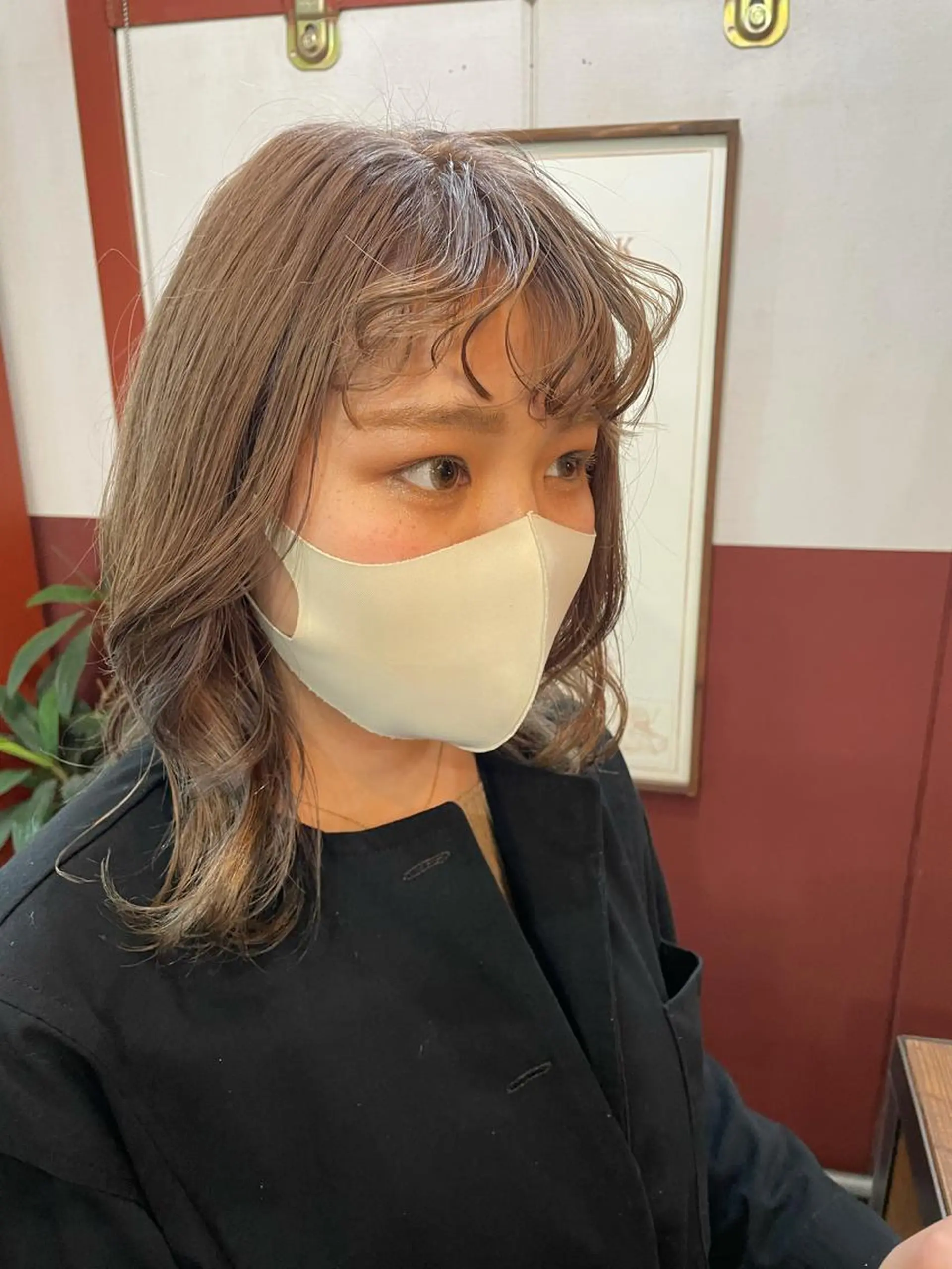 ミディアム パーソナルカラー 藤本夢のヘアスタイル