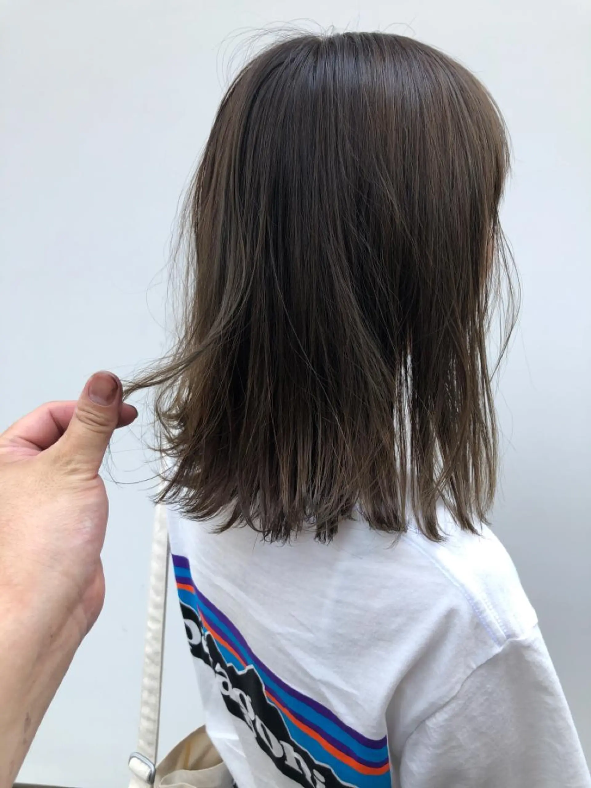 セミロング カラー ヘアカラー トリートメント FERIAあべの KARINのヘアスタイル