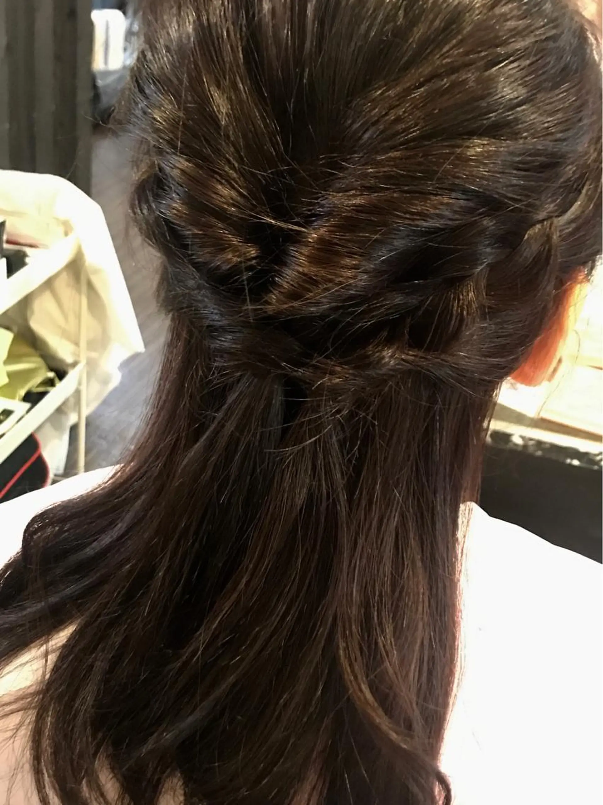 セミロング ヘアセット LEGGU所属・中本 愛理のヘアスタイル