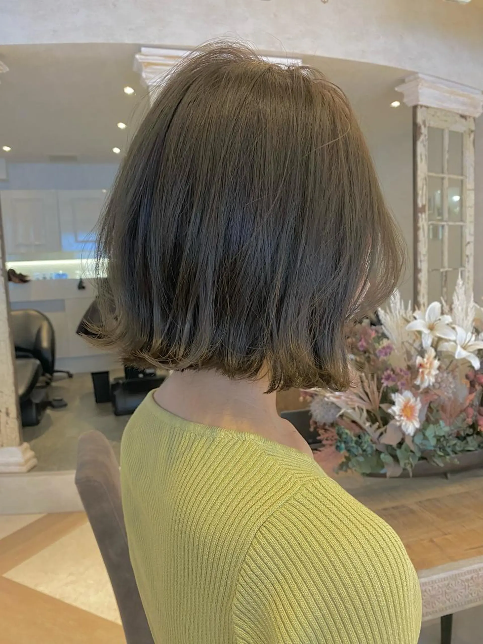 カラー 艶カラー/ボブ /似合わせ/田口愛那のヘアスタイル