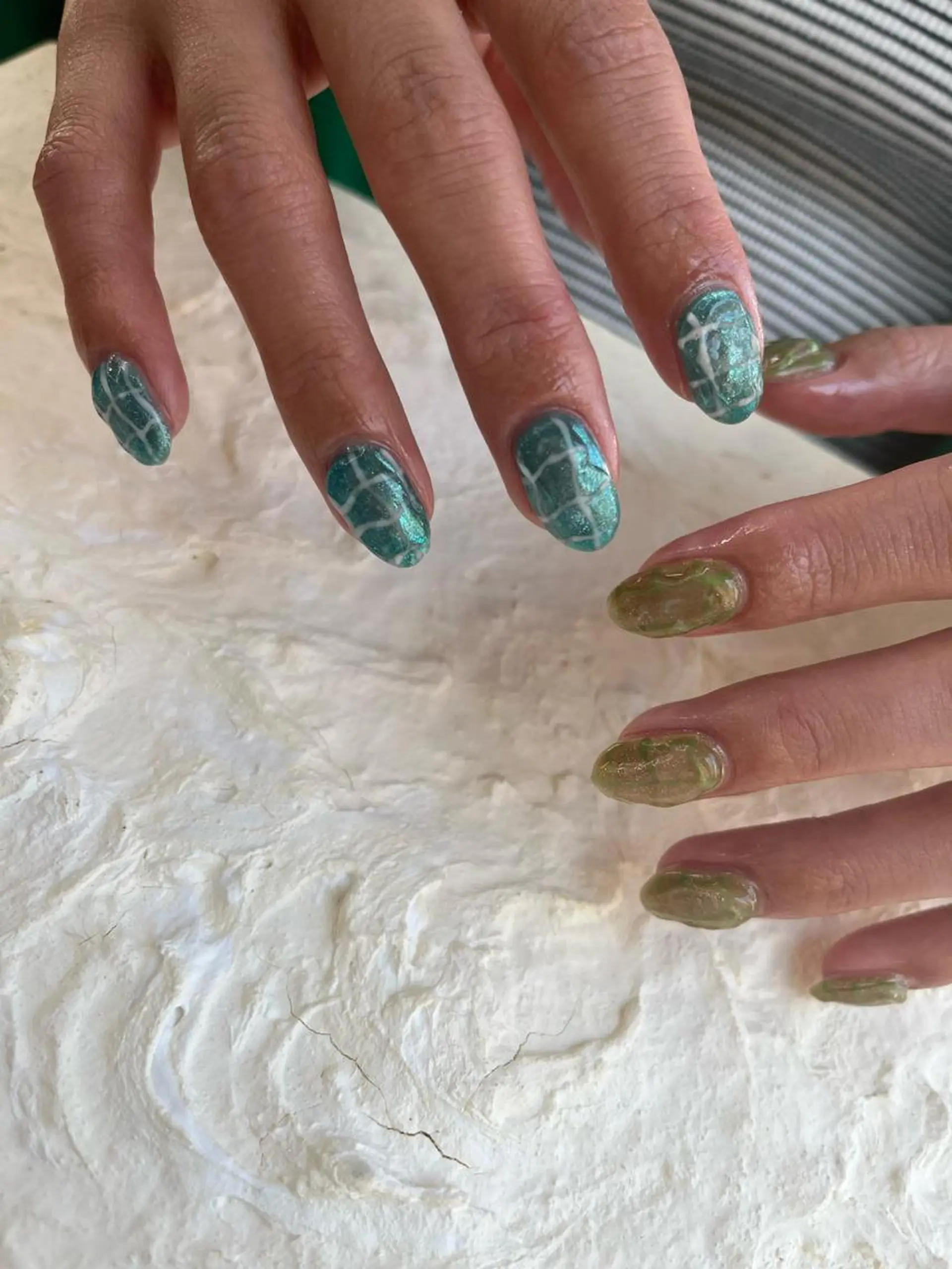 ネイル ブルー nail* runa🌻のネイルデザイン