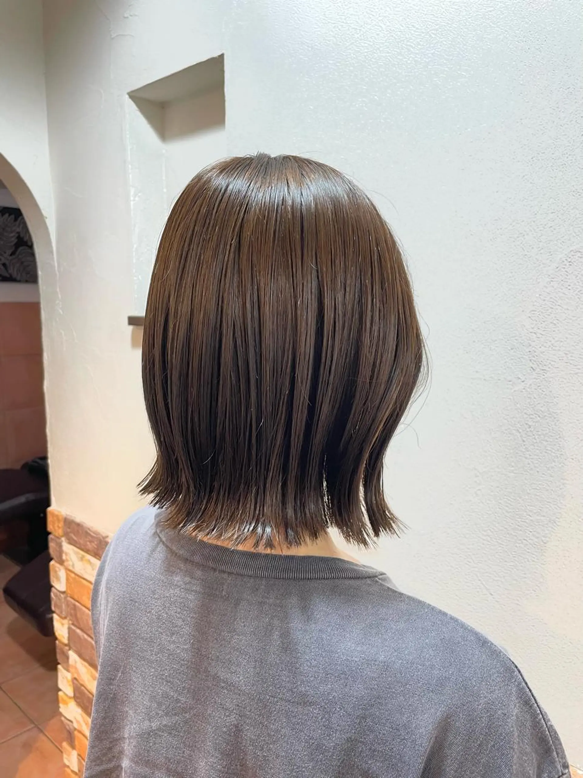 ショート 切りっぱなしボブ ボブ 🦋透明感 艶カラー Rie🦋のヘアスタイル
