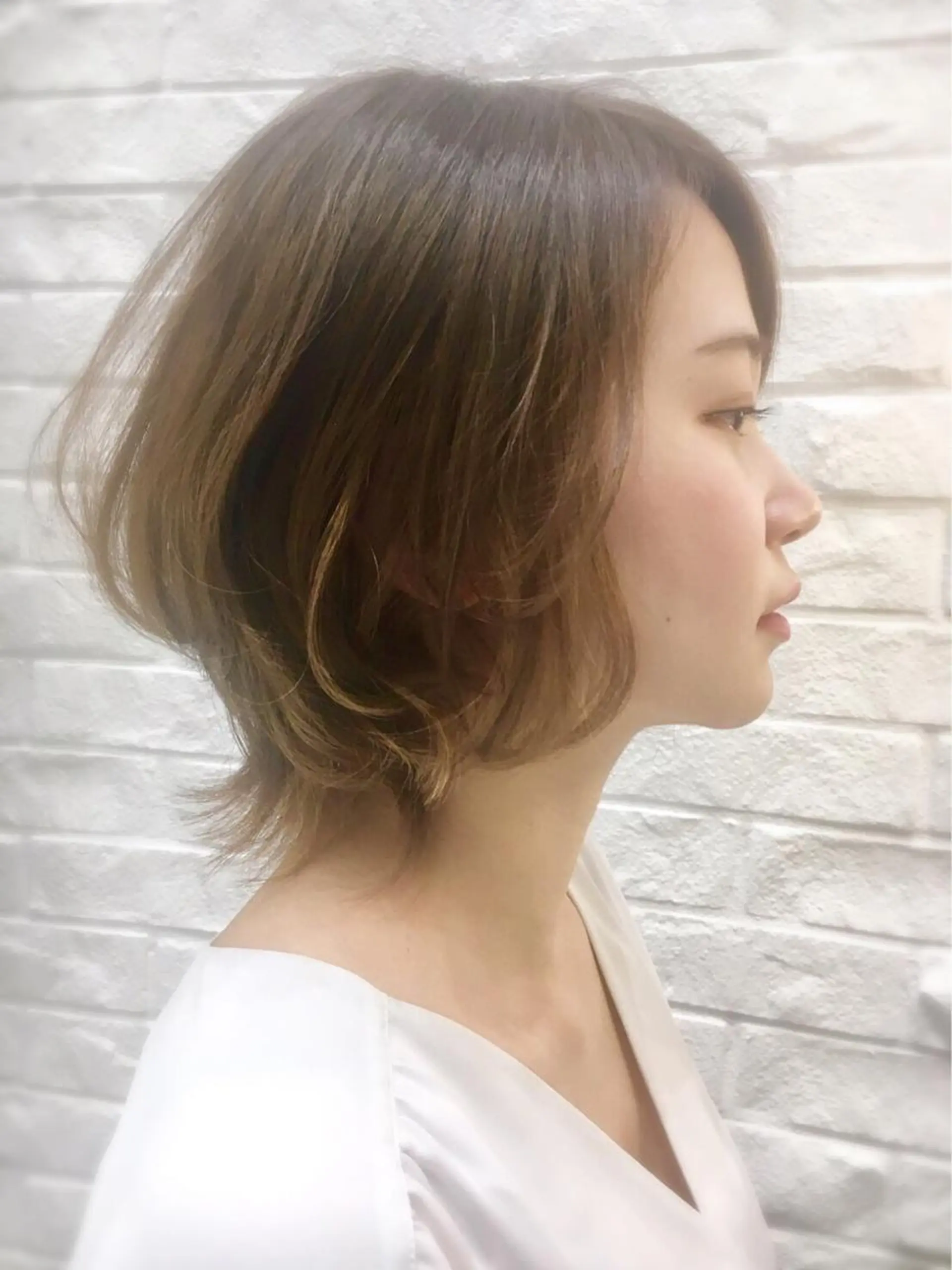 ミディアム ショート、ボブ/ 川鍋薫のヘアスタイル