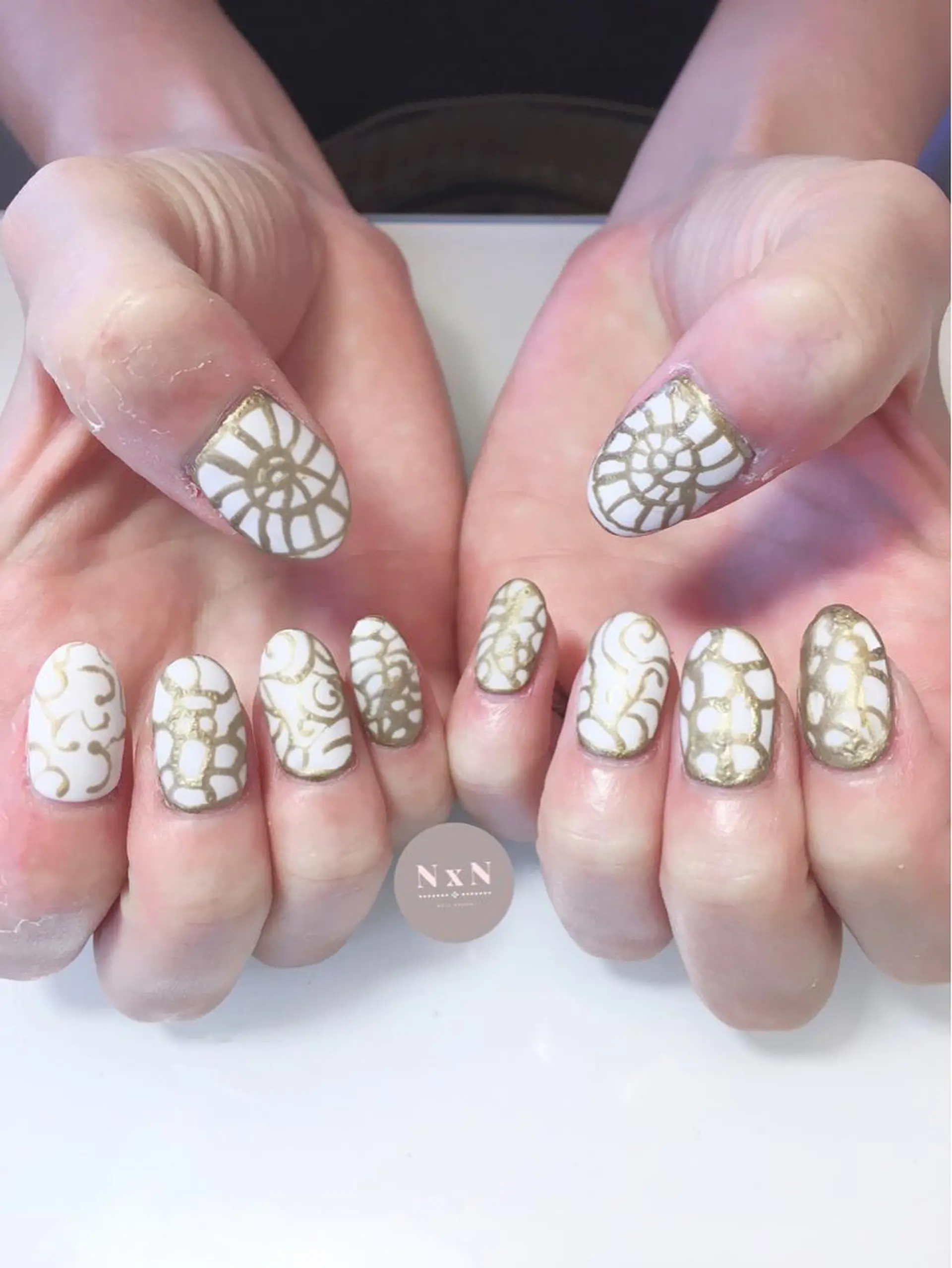 ネイル ジェルネイル マットネイル ぷっくりネイル ハンドネイル nail salon N×Nのネイルデザイン