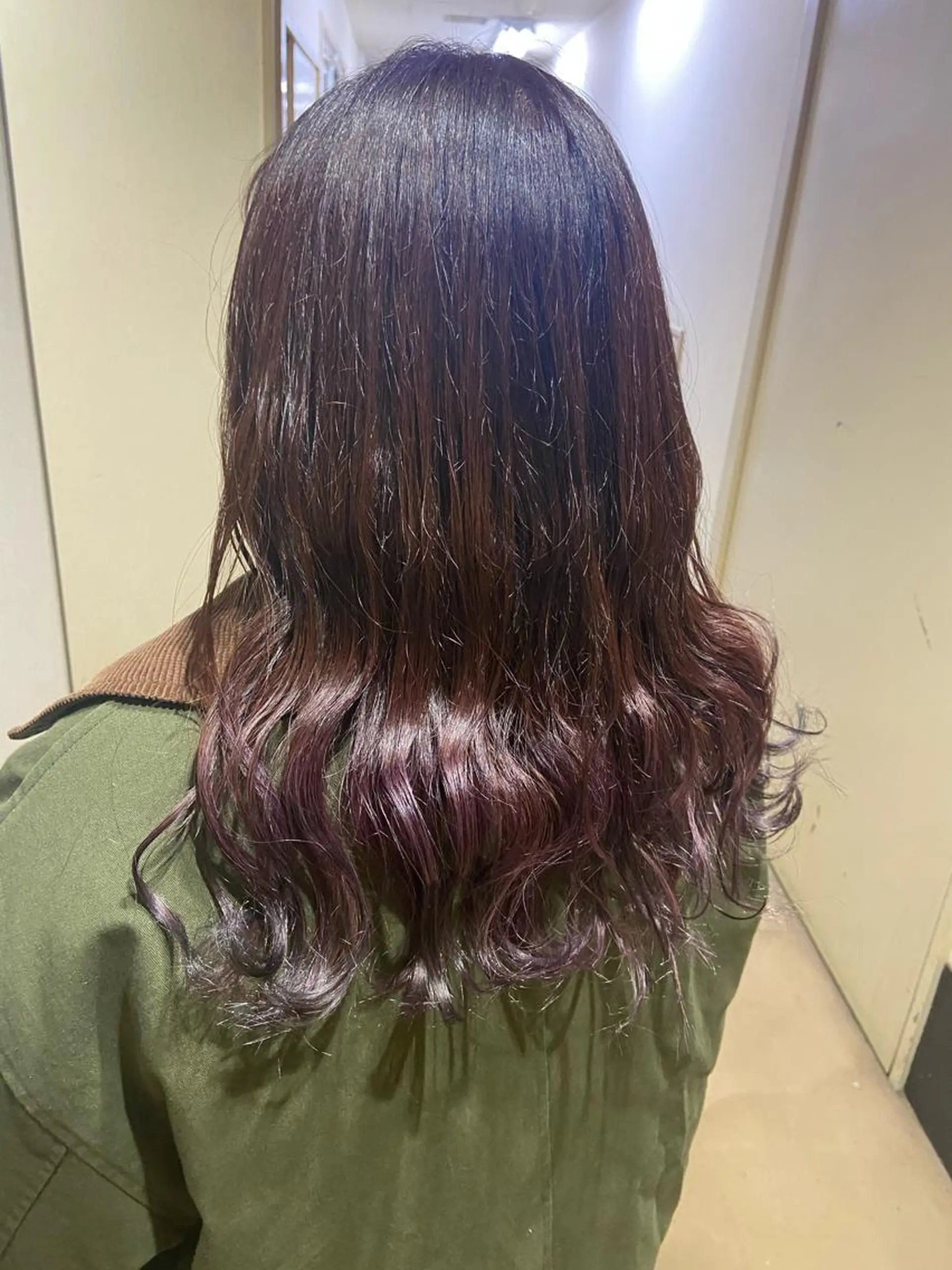 カラー グラデーションカラー ピンクカラー sato harunaのヘアスタイル