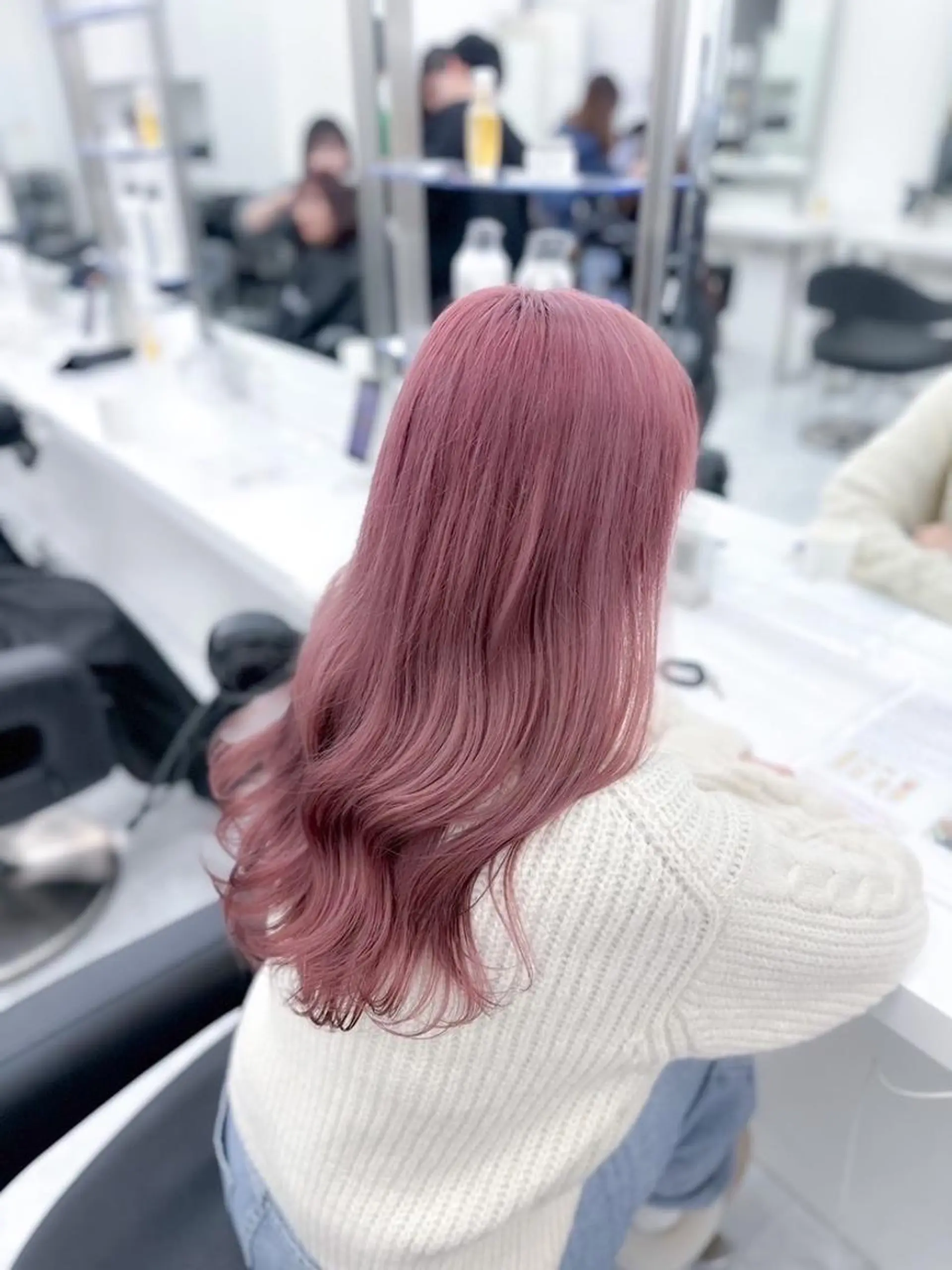 カラー 上野BABY💞 高発色暖色カラー💞のヘアスタイル