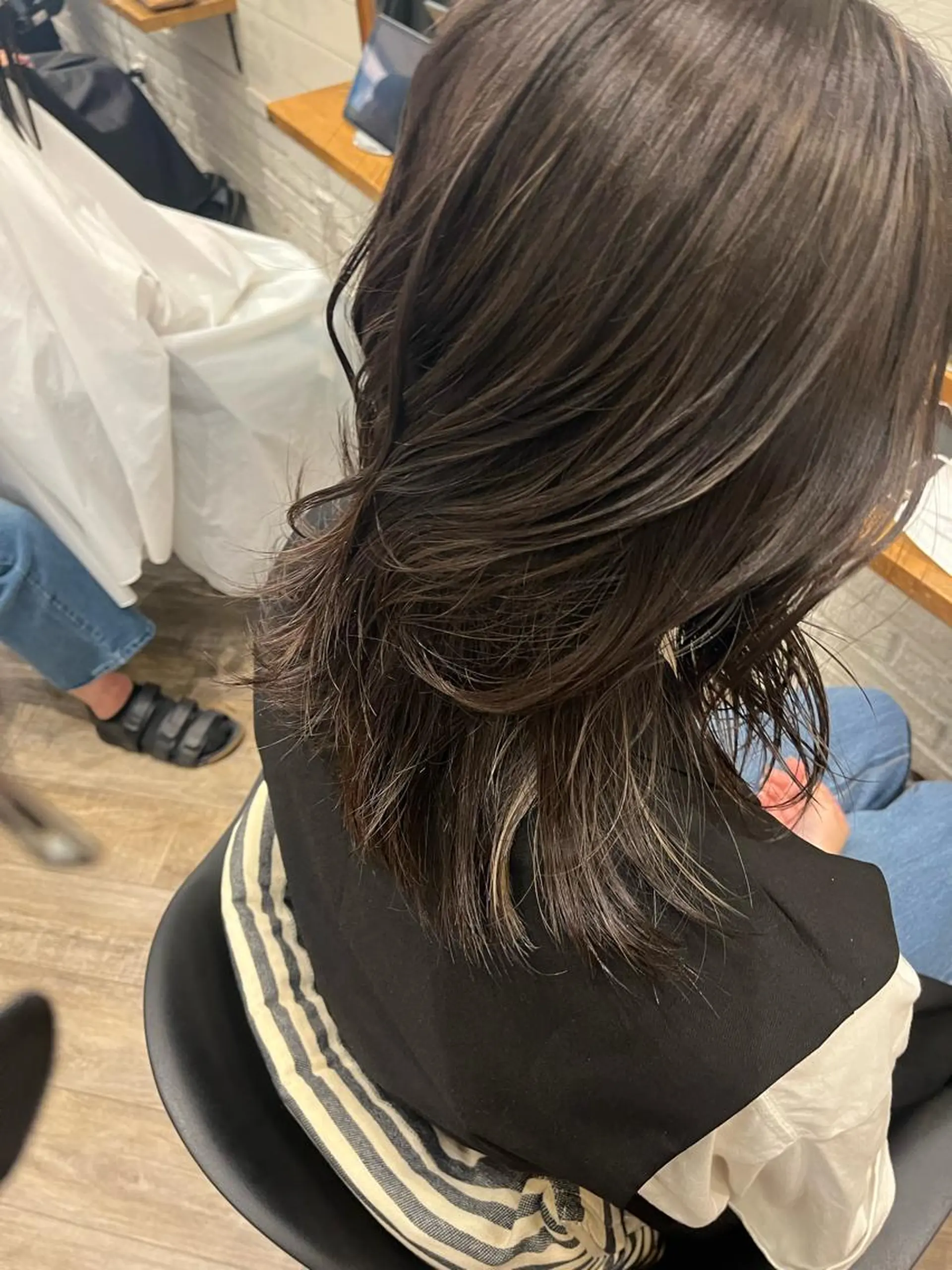 ミディアム カラー ハイライトカラー ハイライト ⭐️ アユミ⭐️のヘアスタイル