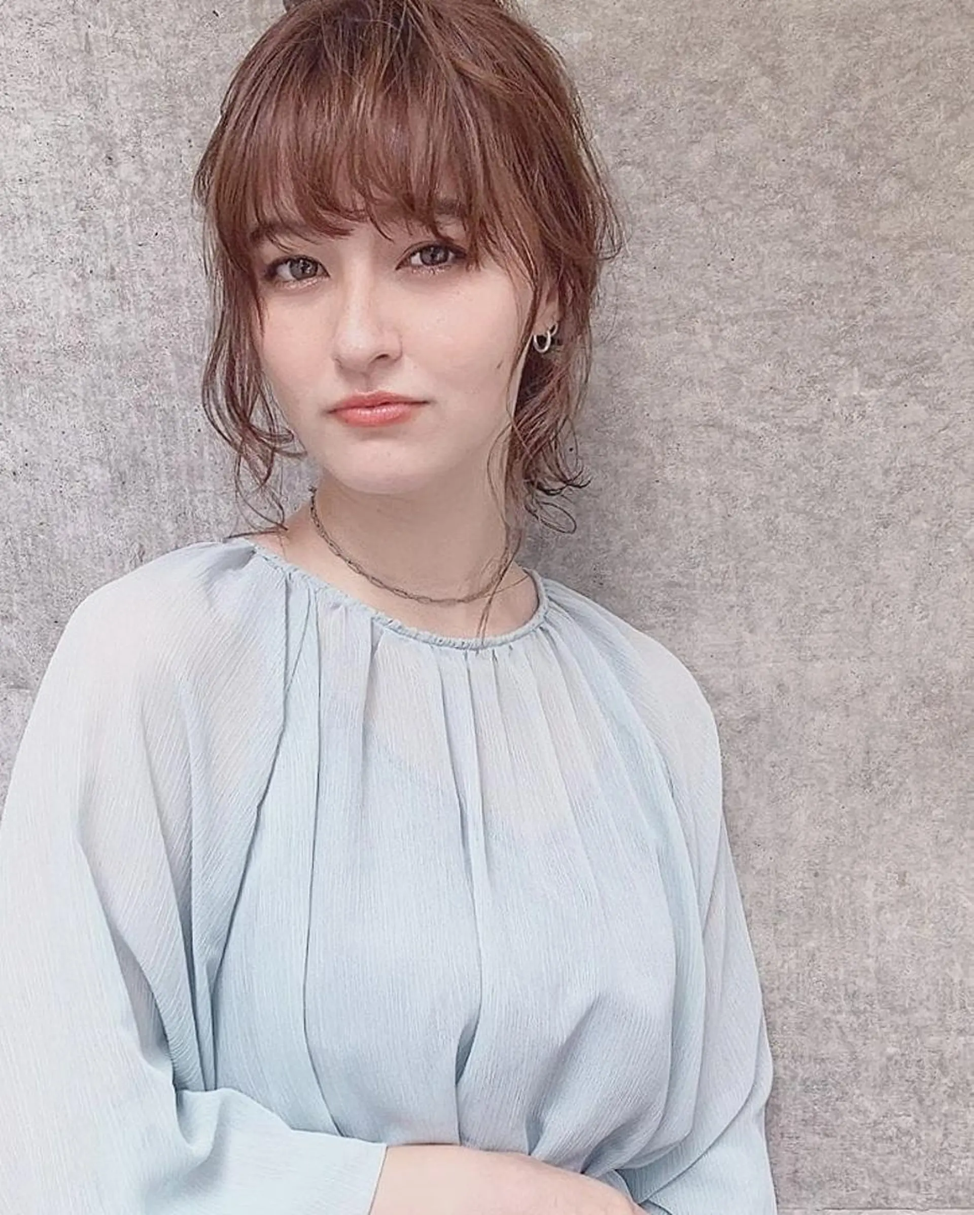 ミディアム ヘアアレンジ カラー 南堀江 möwen ( メーヴェ )所属・mowen RUIのヘアスタイル