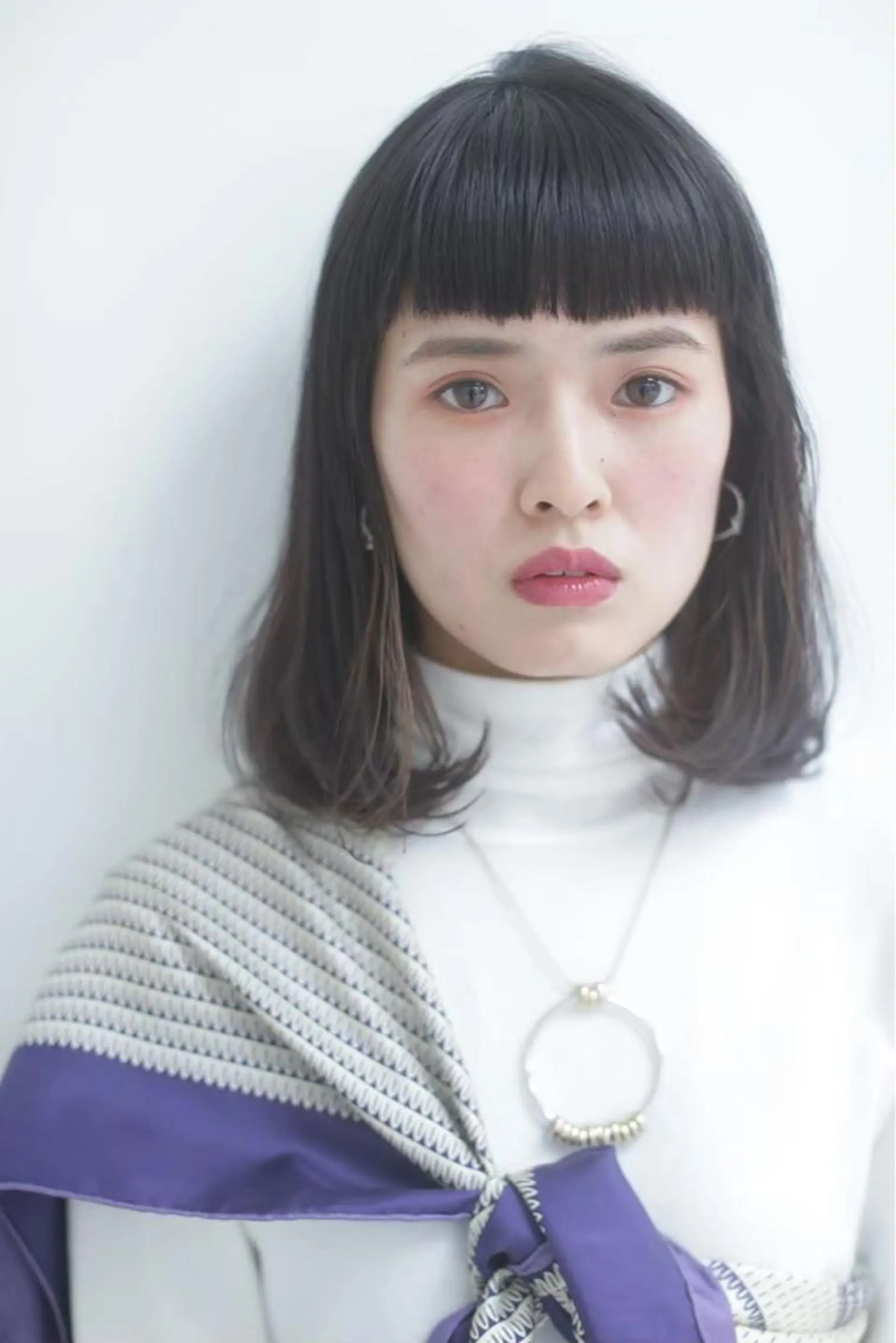 セミロング 山川 玲奈のヘアスタイル