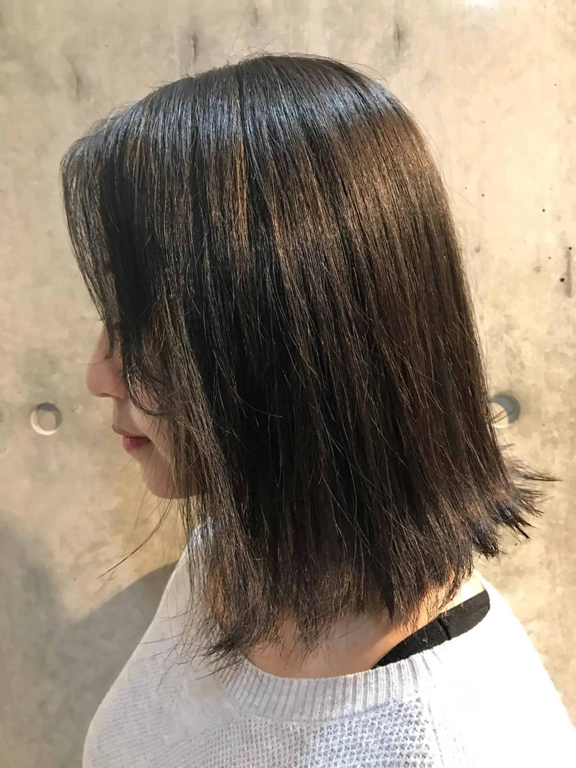 ミディアム カラー sand&rose所属・逗子、パーマスタイル ナオイカイラのヘアスタイル