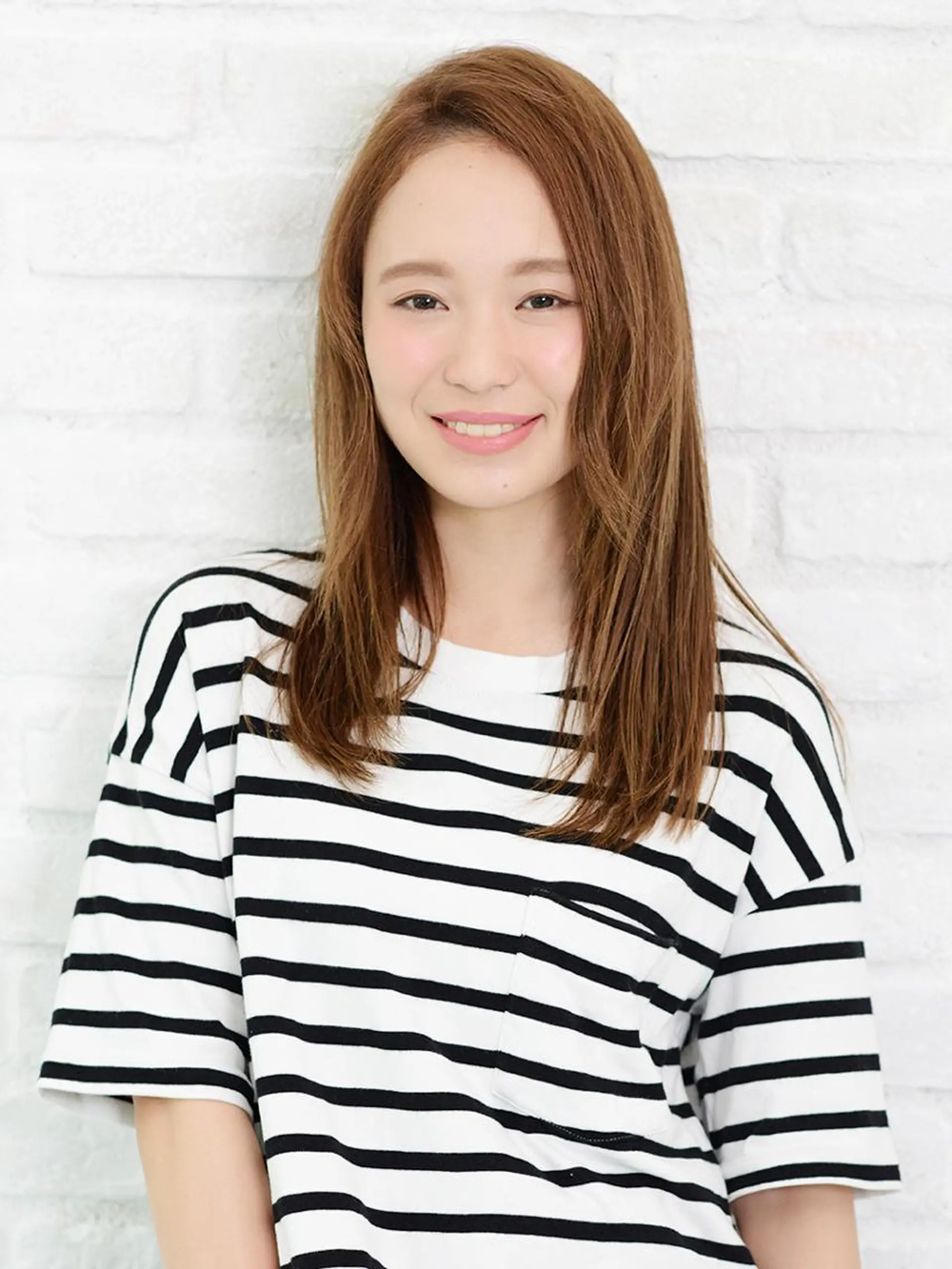 セミロング カラー 縮毛矯正 トリートメント 黒川 真実のヘアスタイル