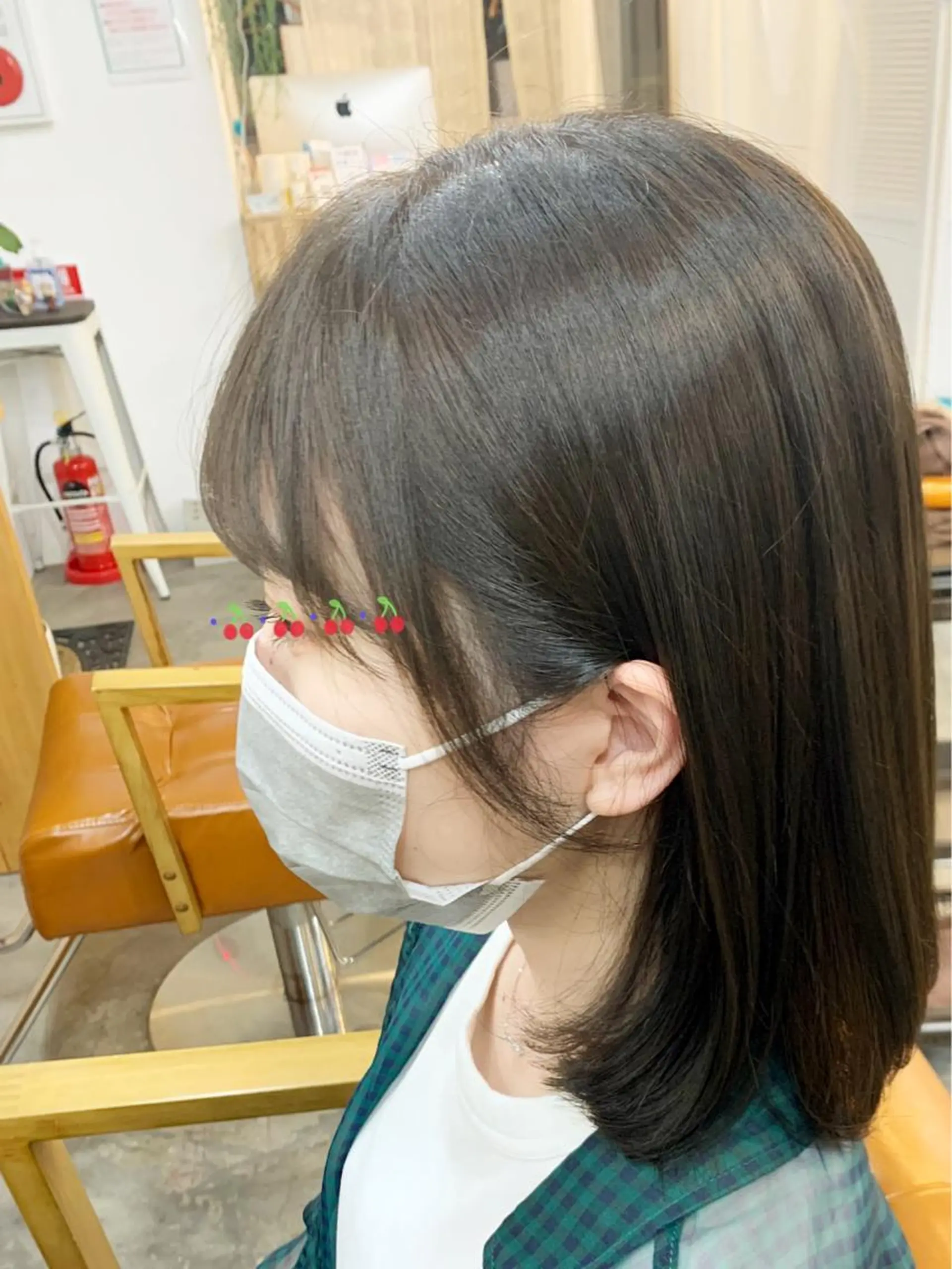 ミディアム カラー 透明感カラー イルミナカラー クオルシアカラー 髪質改善 トリートメント カット しば たのヘアスタイル