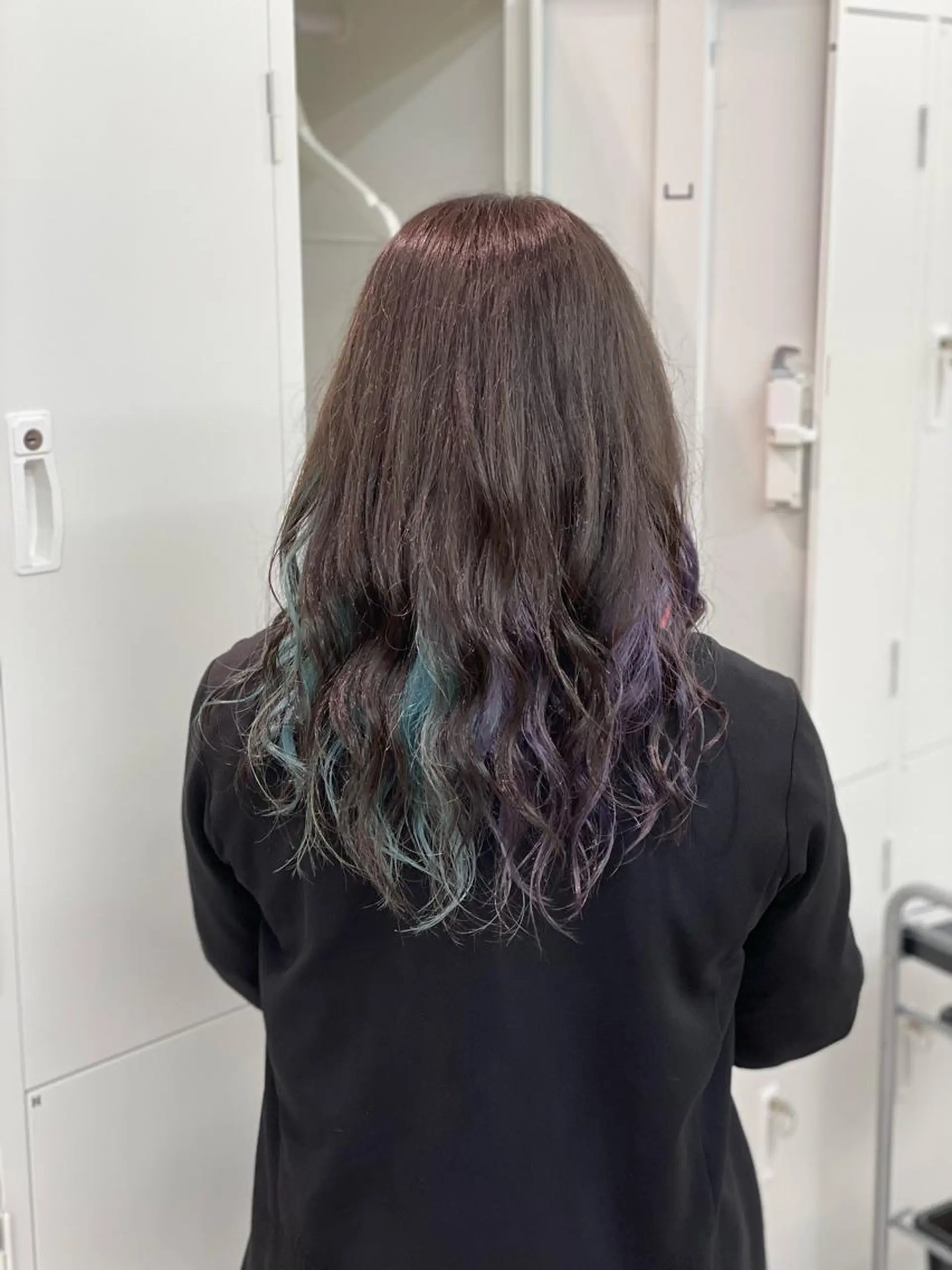 ミディアム カラー ショーヤ/ブリーチ /バレイヤージュのヘアスタイル