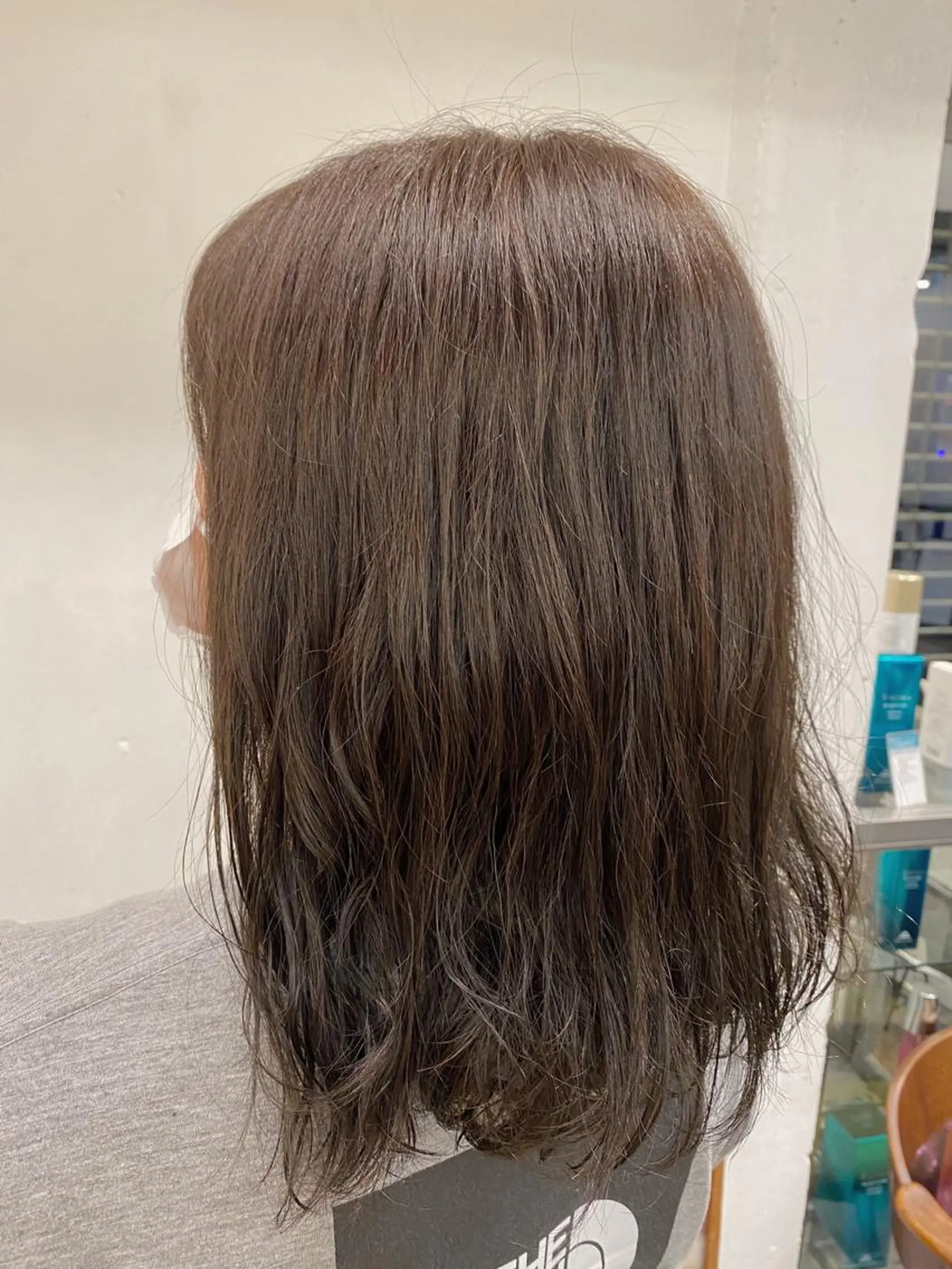 ミディアム カラー ミディアムパーマ ink Runaのヘアスタイル