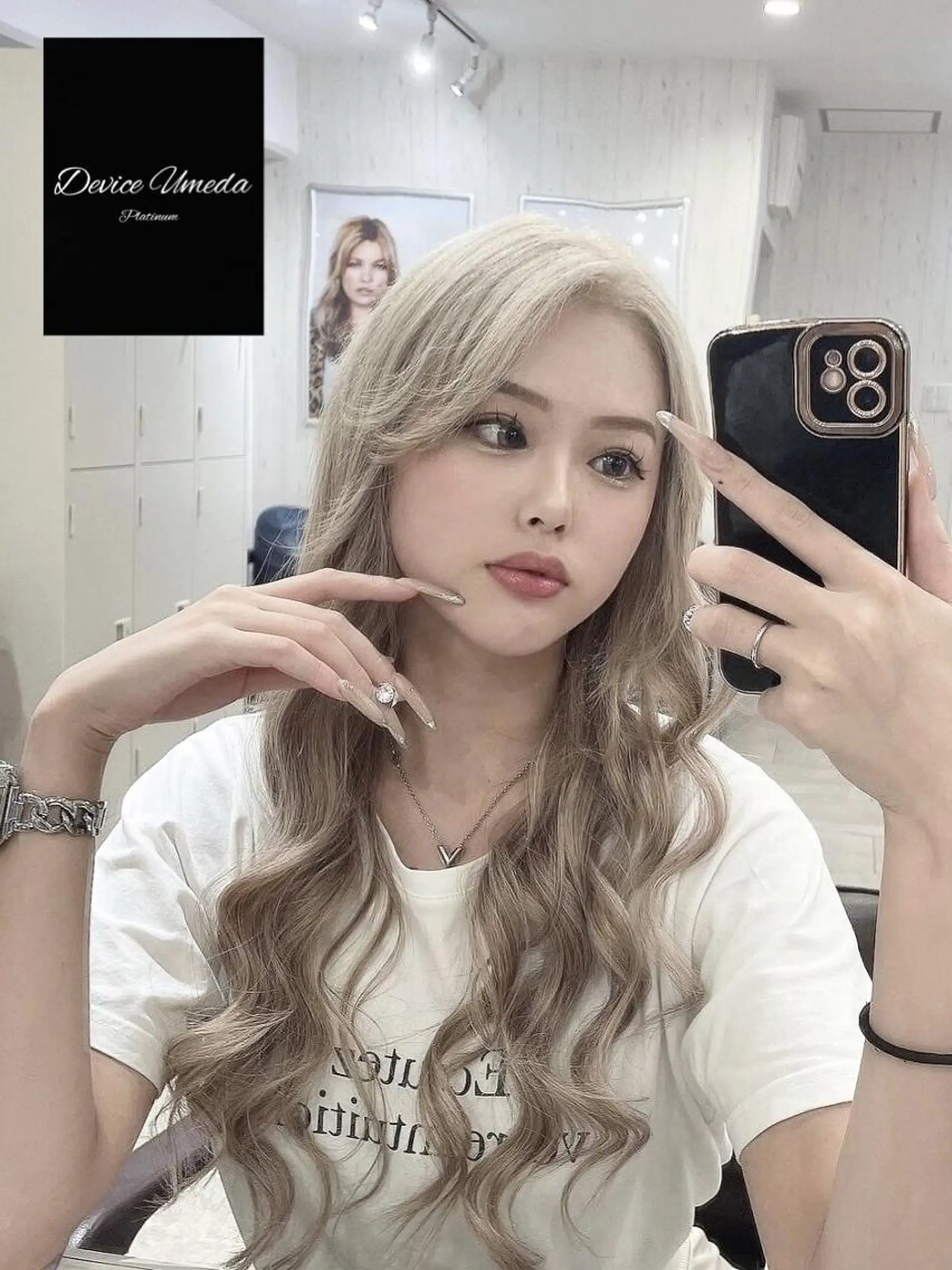 ロング ヘアアレンジ カラー レミーエクステ大阪 Device梅田のヘアスタイル