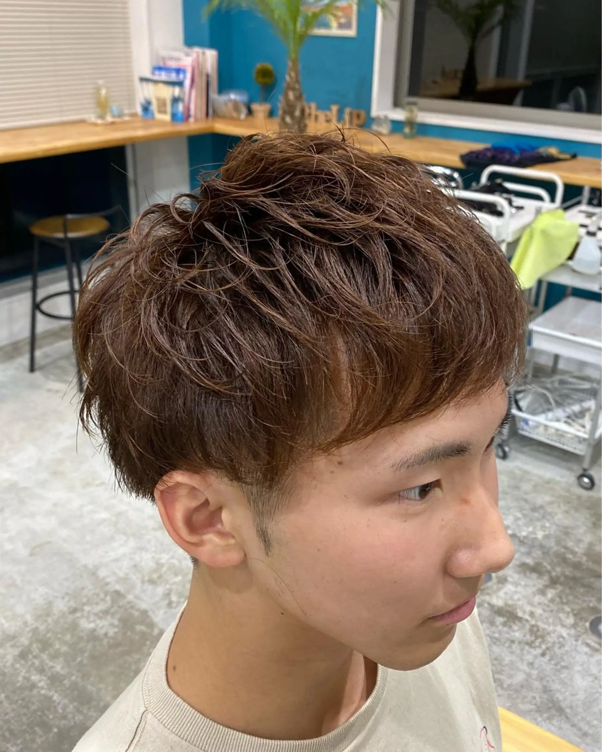 パーマ メンズ offtheLip　ocean所属・メンズパーマ 小澤太雅のヘアスタイル