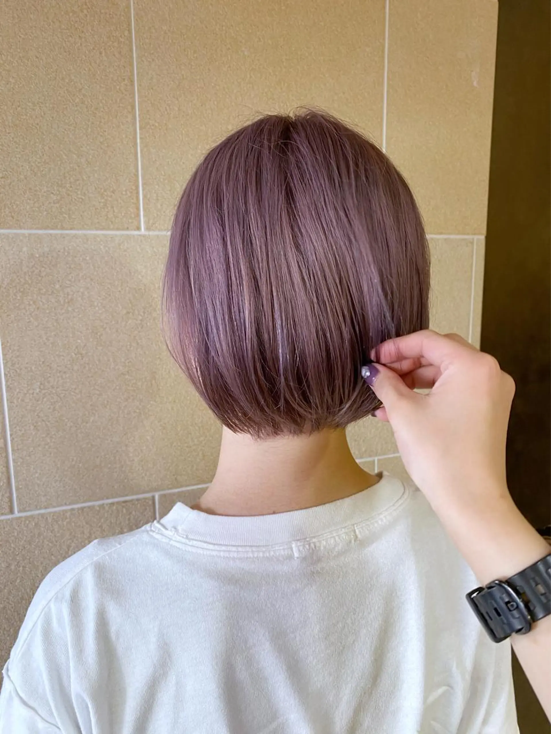 ショート カラー ヘアカラー Happiness河原町店所属・進 詩織のヘアスタイル