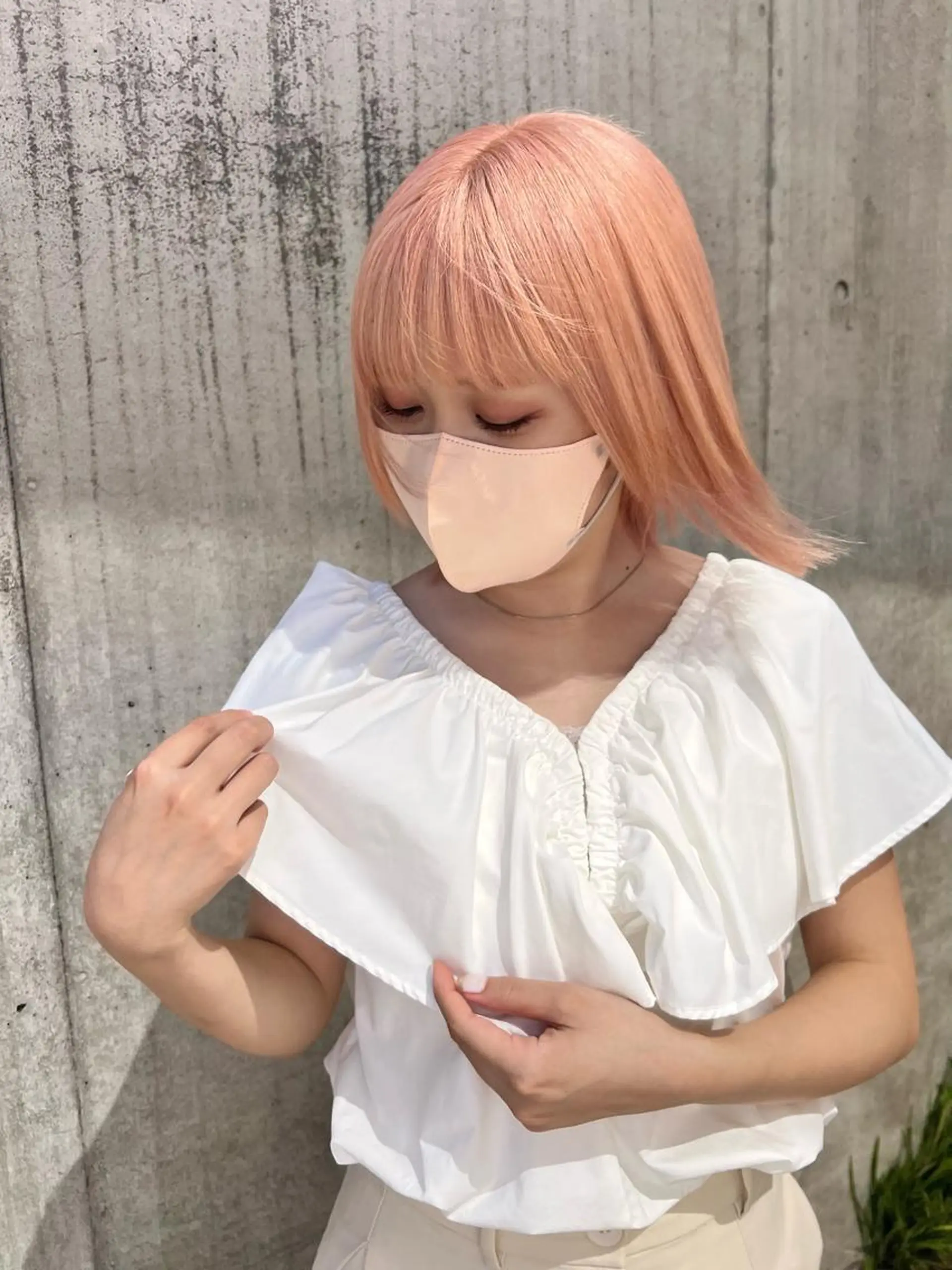 ミディアム カラー ブリーチカラーが人気 onnuのヘアスタイル