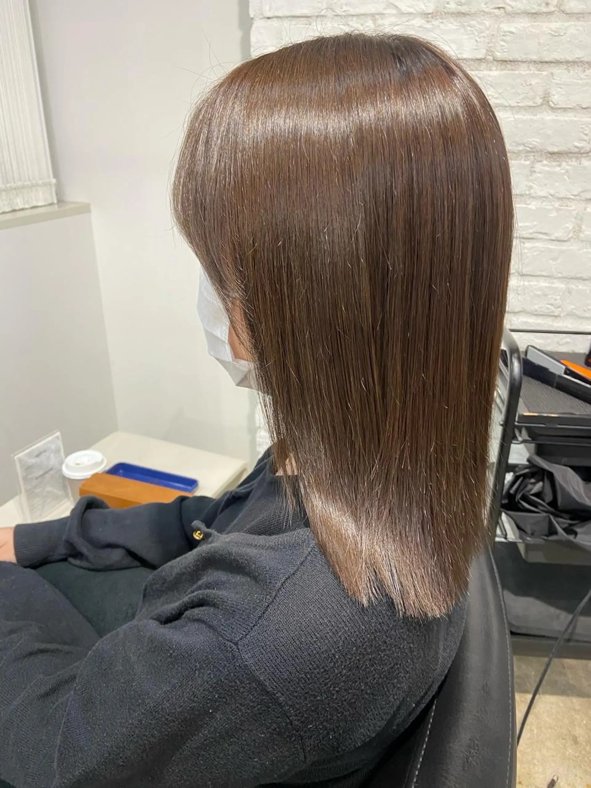 セミロング カラー 髪質改善 🪽似合わせカラー RENA.🪽🩶のヘアスタイル