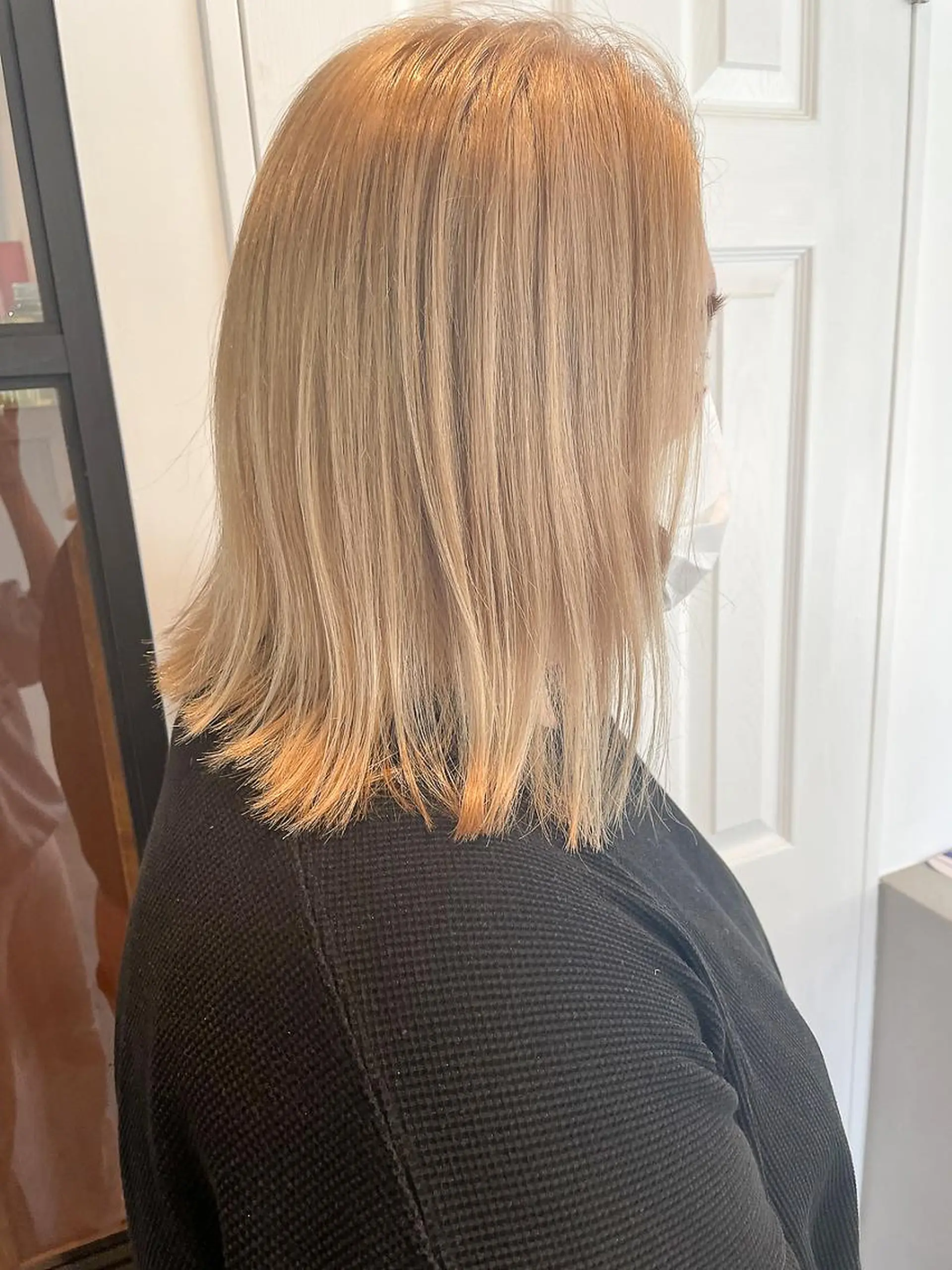 カラー ミディアム ミディアムパーマ バレイヤージュ ダブルカラー グラデーションカラー ハイライトカラー CEINE＋ officialのヘアスタイル