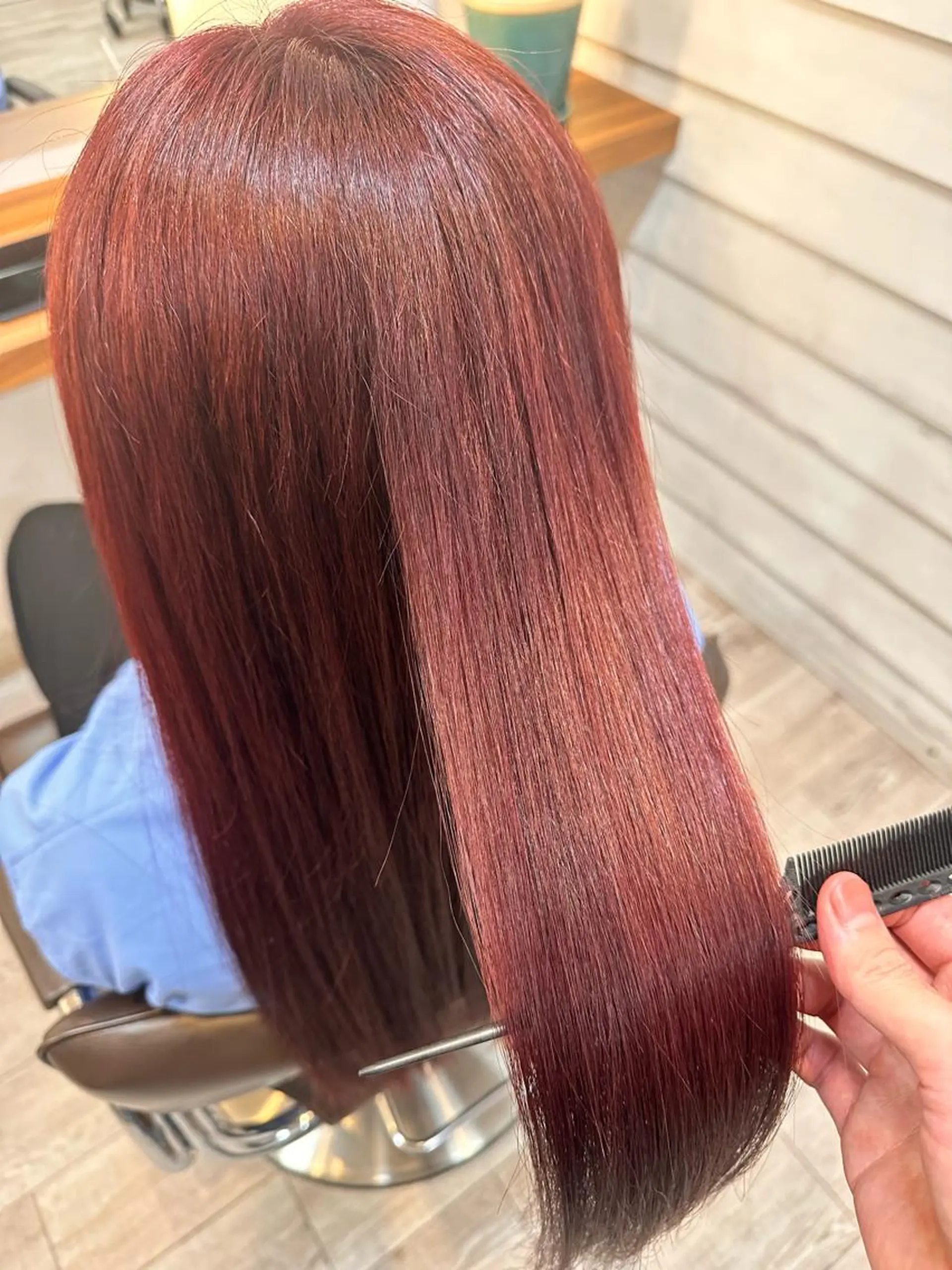 ロング ヘアカラー トリートメント 下島 優人のヘアスタイル