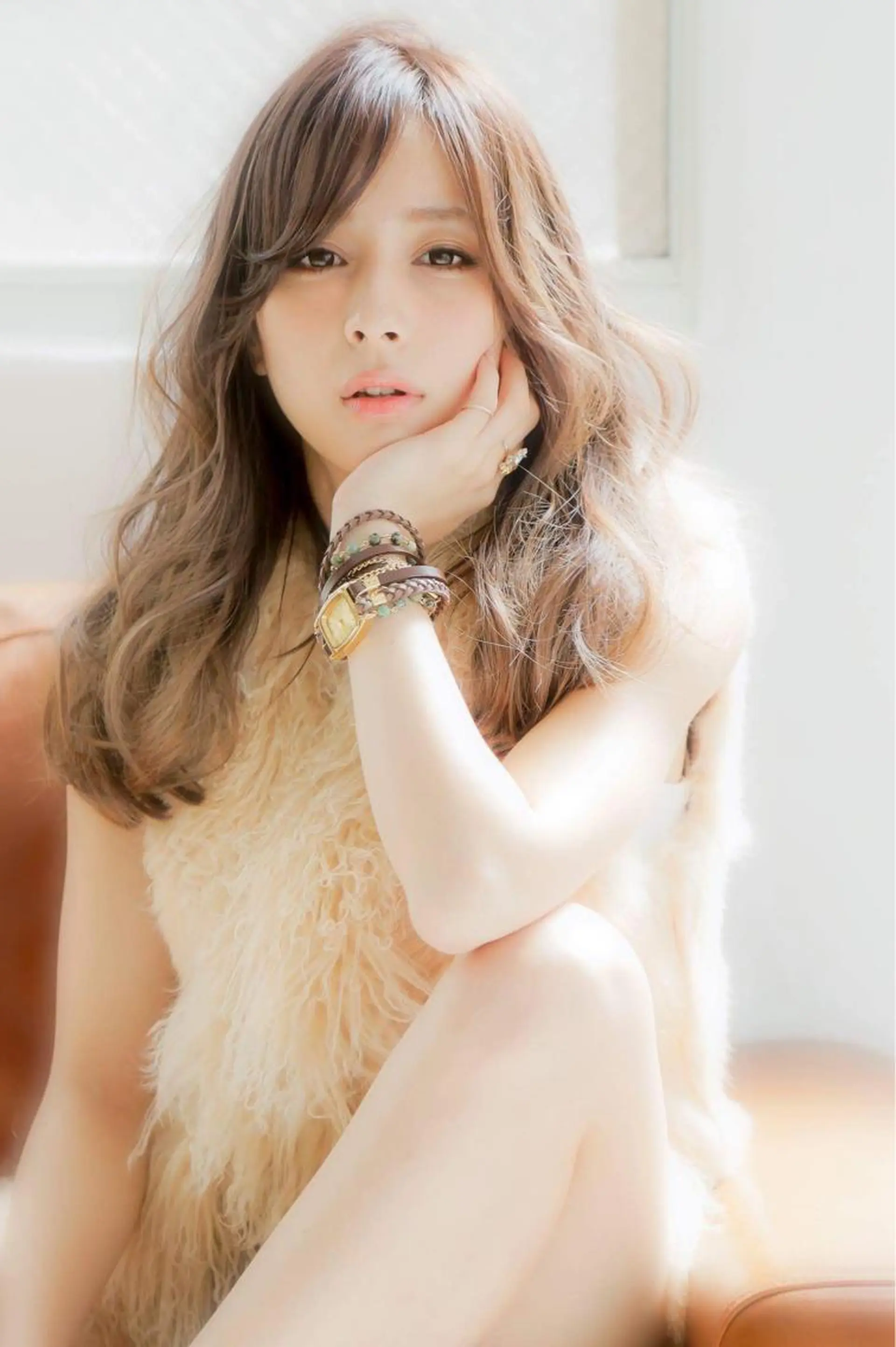 セミロング カラー イズ ミのヘアスタイル