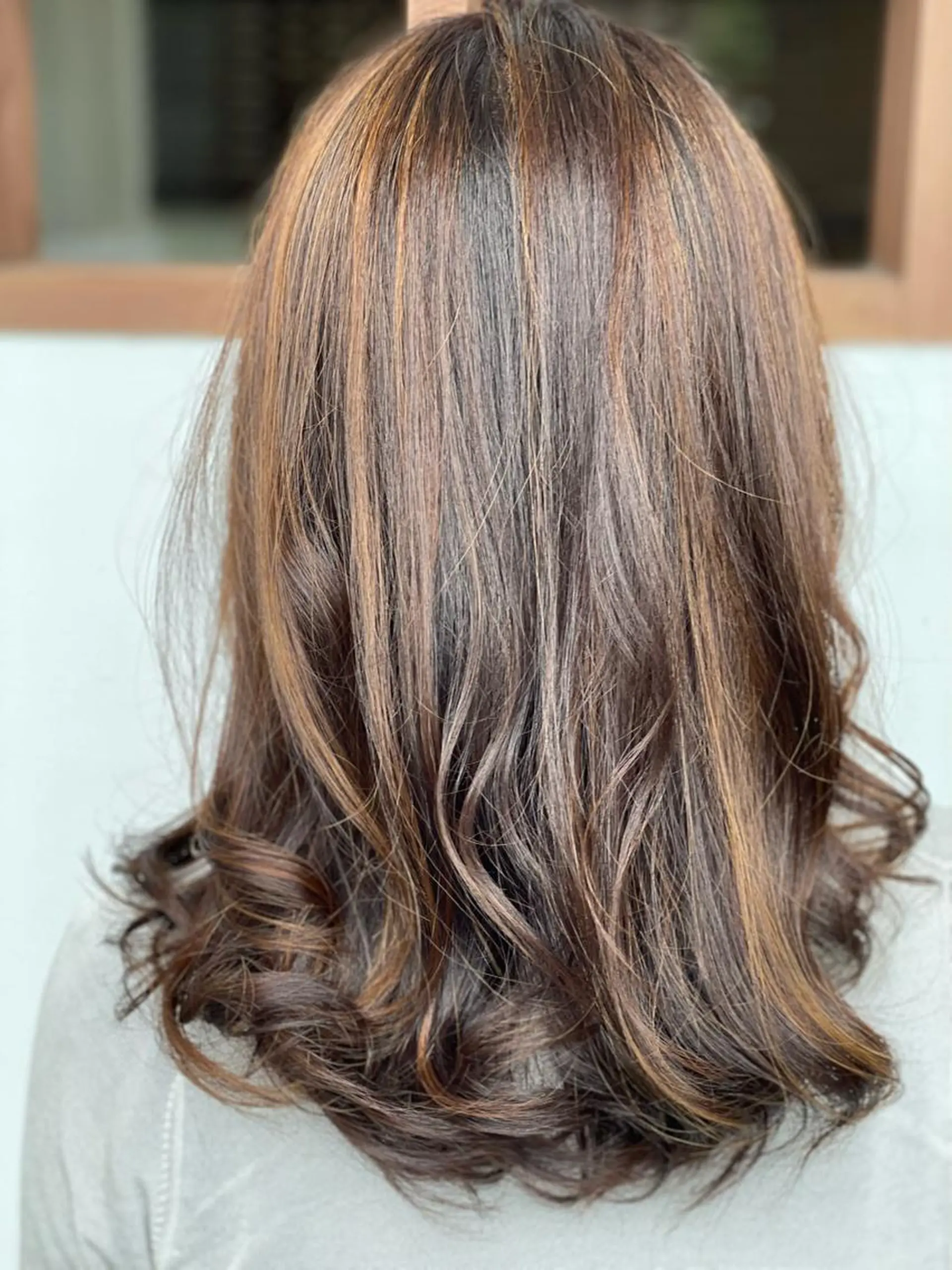 ロング カラー ハイライトカラー ハイライト 美容室 Jフィドルファドル所属・わきた かずなのヘアスタイル