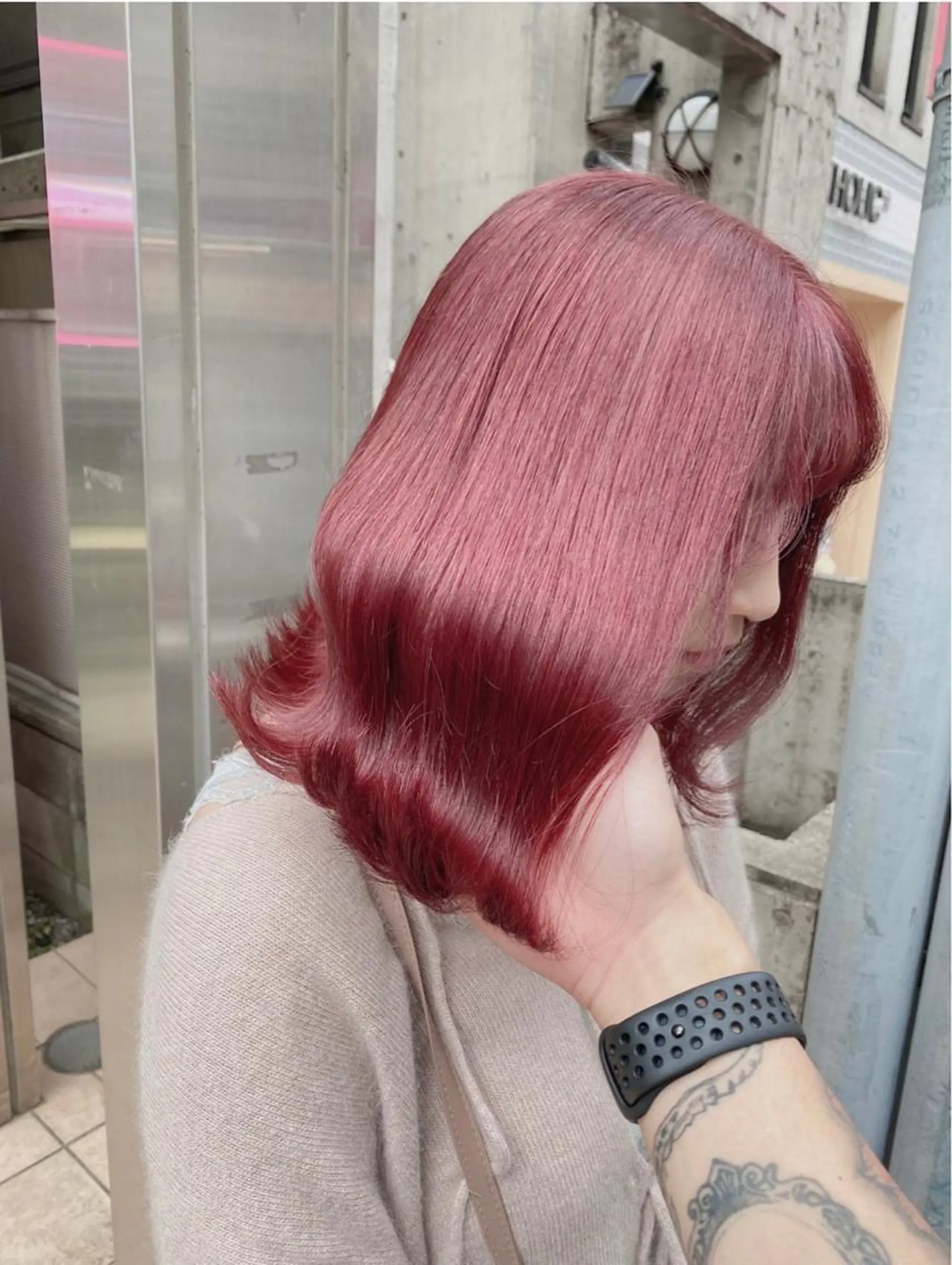 セミロング ❄️💛エクステ ブリーチ❄️yukiのヘアスタイル