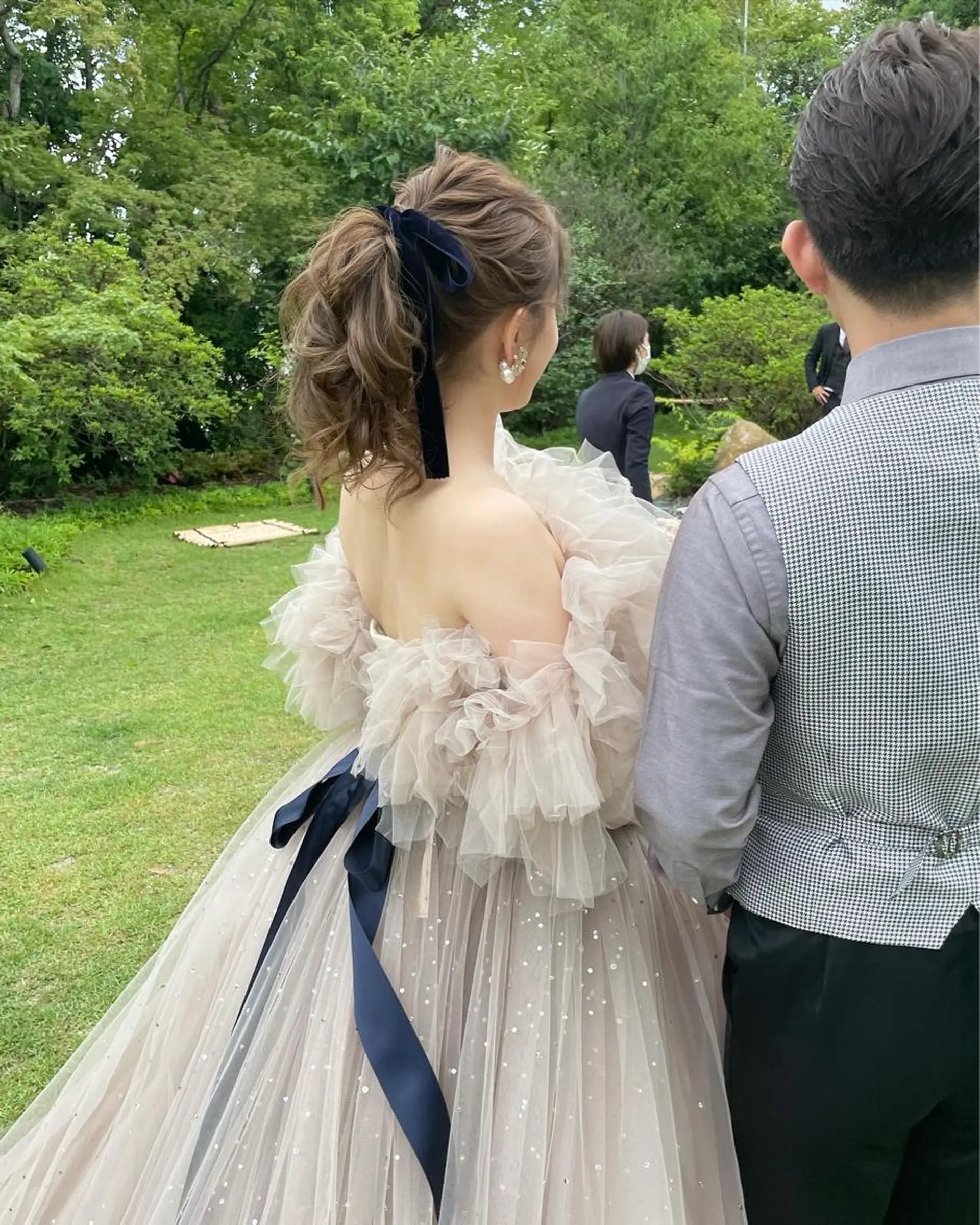 ロング カラー ヘアアレンジ ポニーテール autre所属・大久保 ひでなりのヘアスタイル
