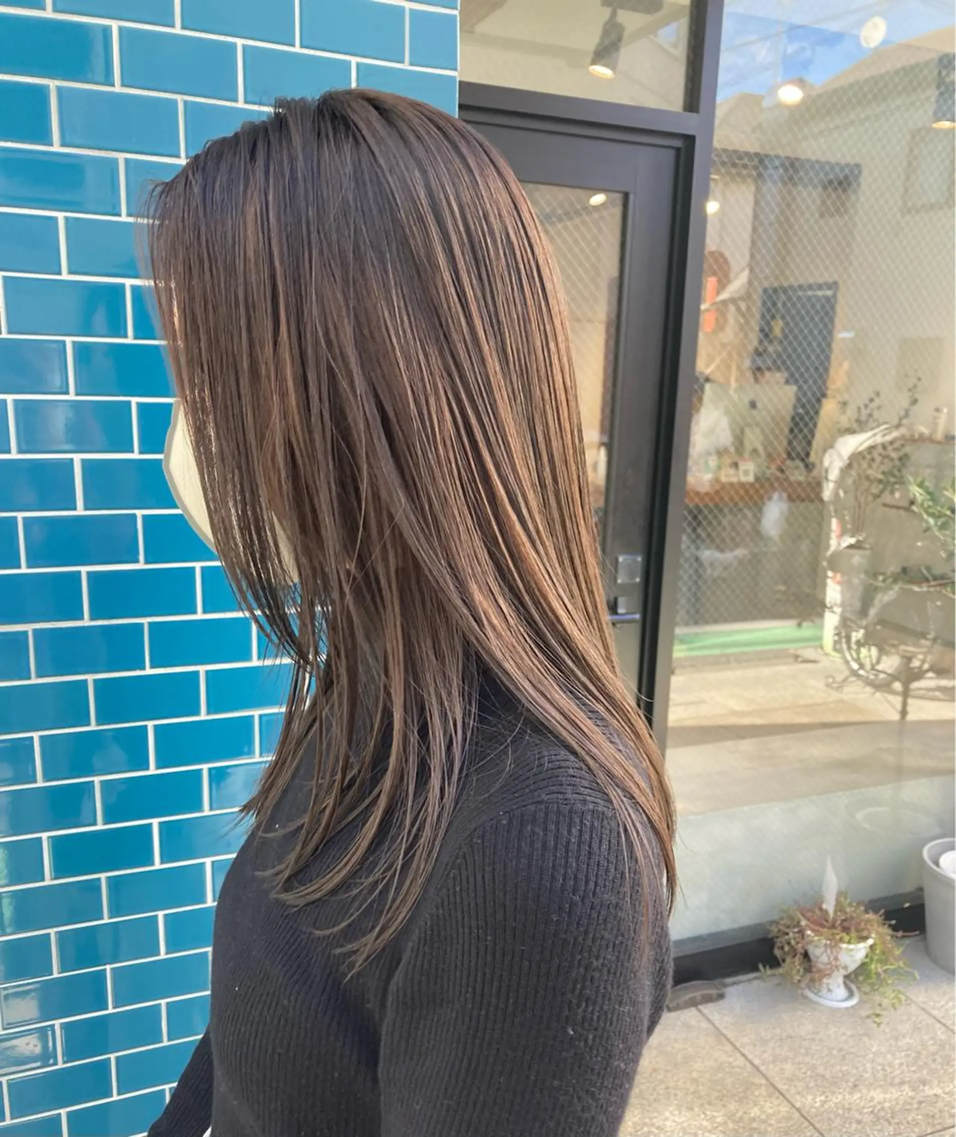 ロング カラー Chlan岡本所属・Chlan岡本 坂本朱樺莉のヘアスタイル