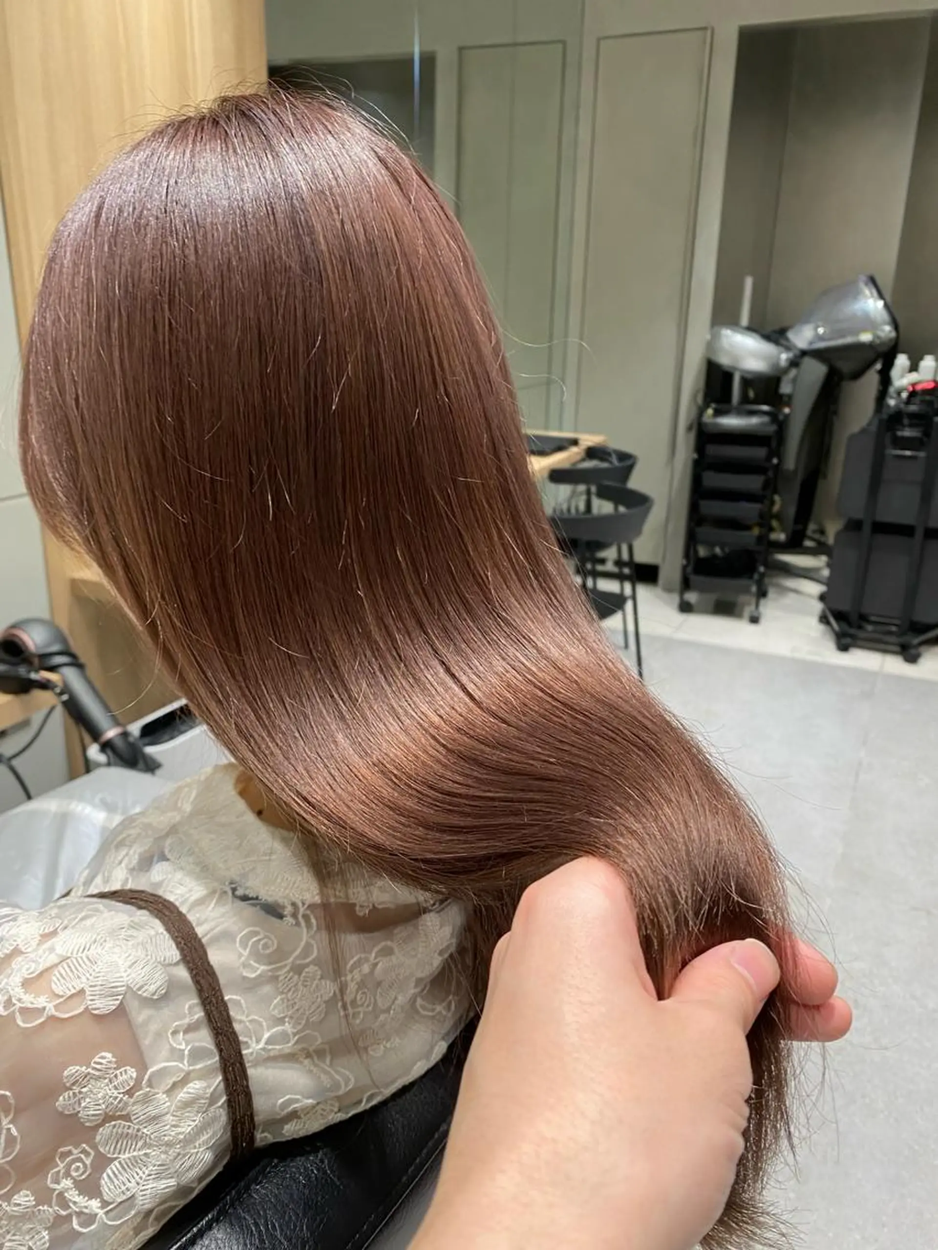 ロング トリートメント カット ヘアカラー トリートメント ボブ/レイヤーボブ/ 髪質改善/梶川 夏季のヘアスタイル