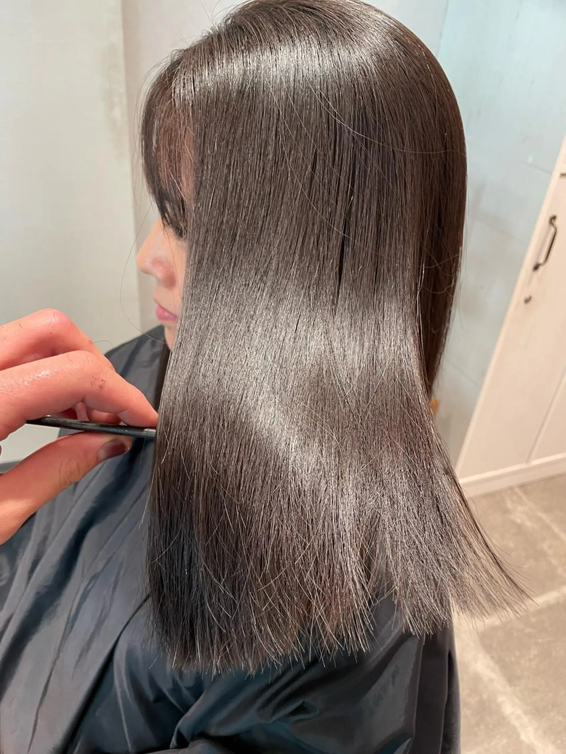 ミディアム 美髪矯正 Rioのヘアスタイル