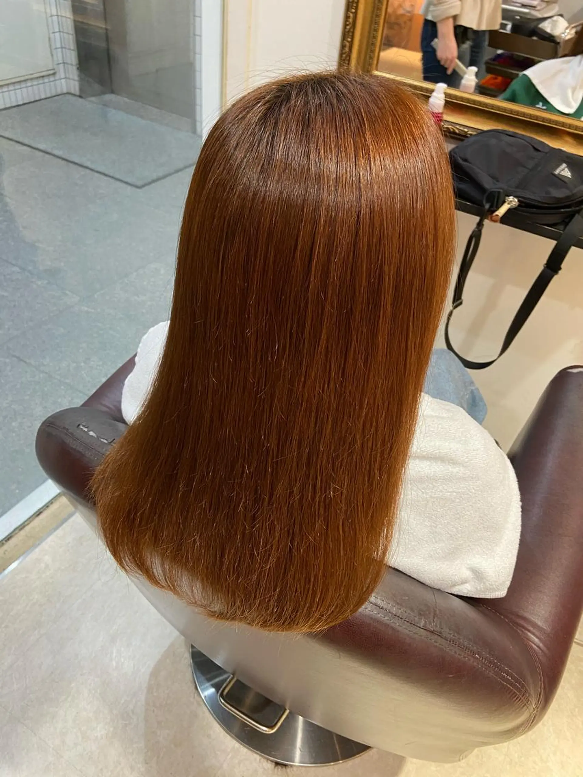 ミディアム 縮毛矯正 newline所属・⭐カットモデル 募集⭐黒木凌有のヘアスタイル