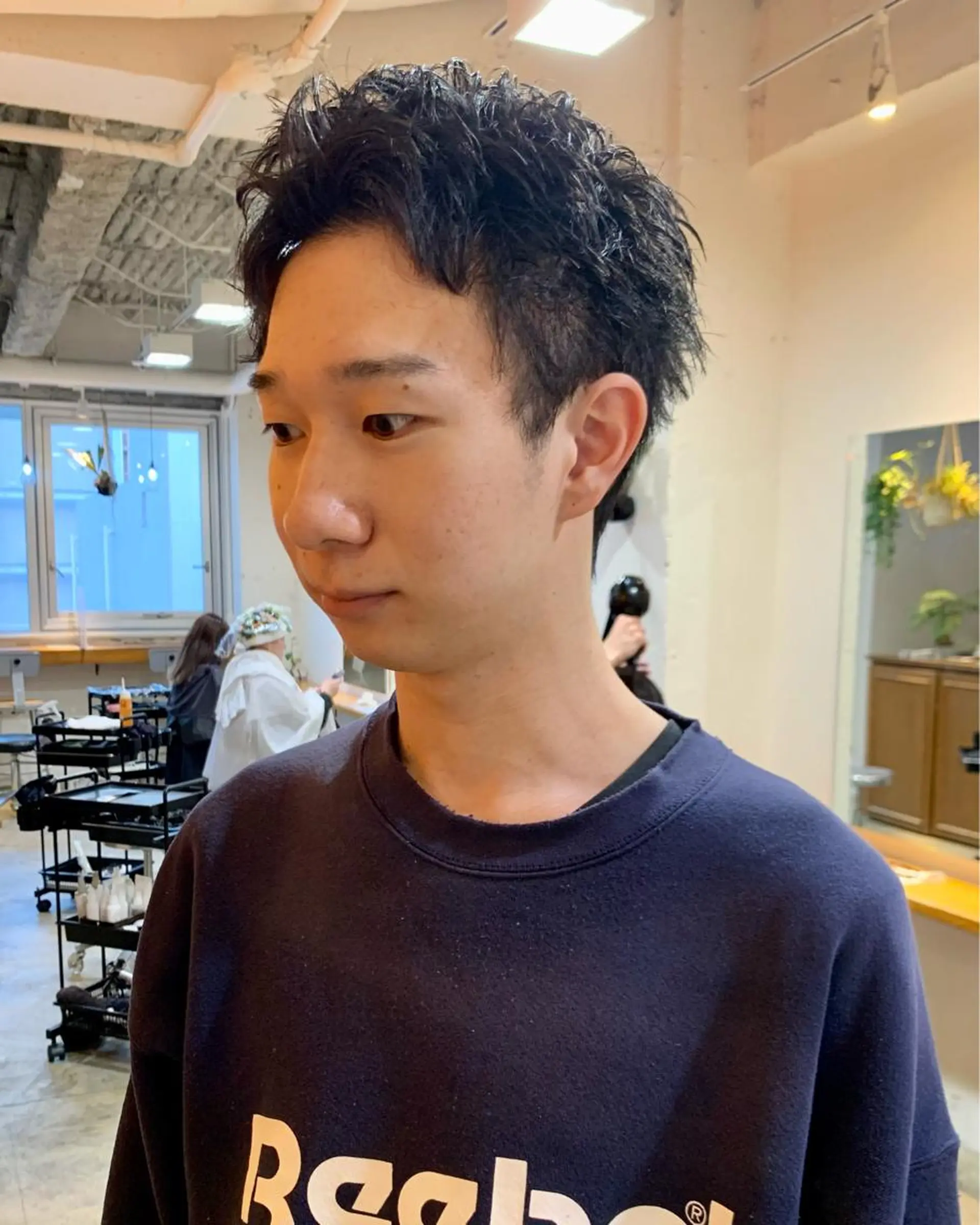 ショート メンズ カット トリートメント グランジヘア 無造作ヘアHYUGAのヘアスタイル