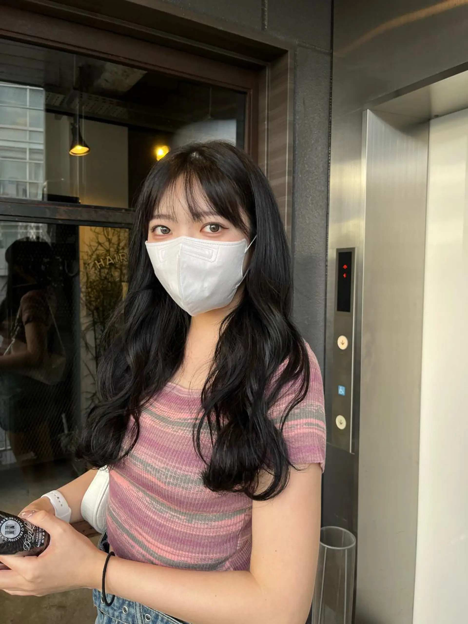 ロング ヨシンモリ ヘアカラー トリートメント times salon 栄所属・韓国ヘアスタイリスト Harukaのヘアスタイル