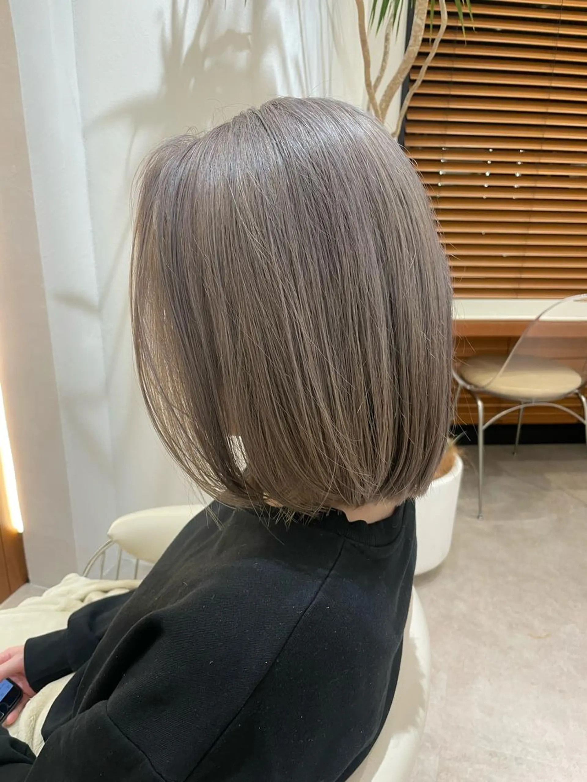 ショート アッシュ ボブ カット ヘアカラー トリートメント HAVANA MIZUKIのヘアスタイル