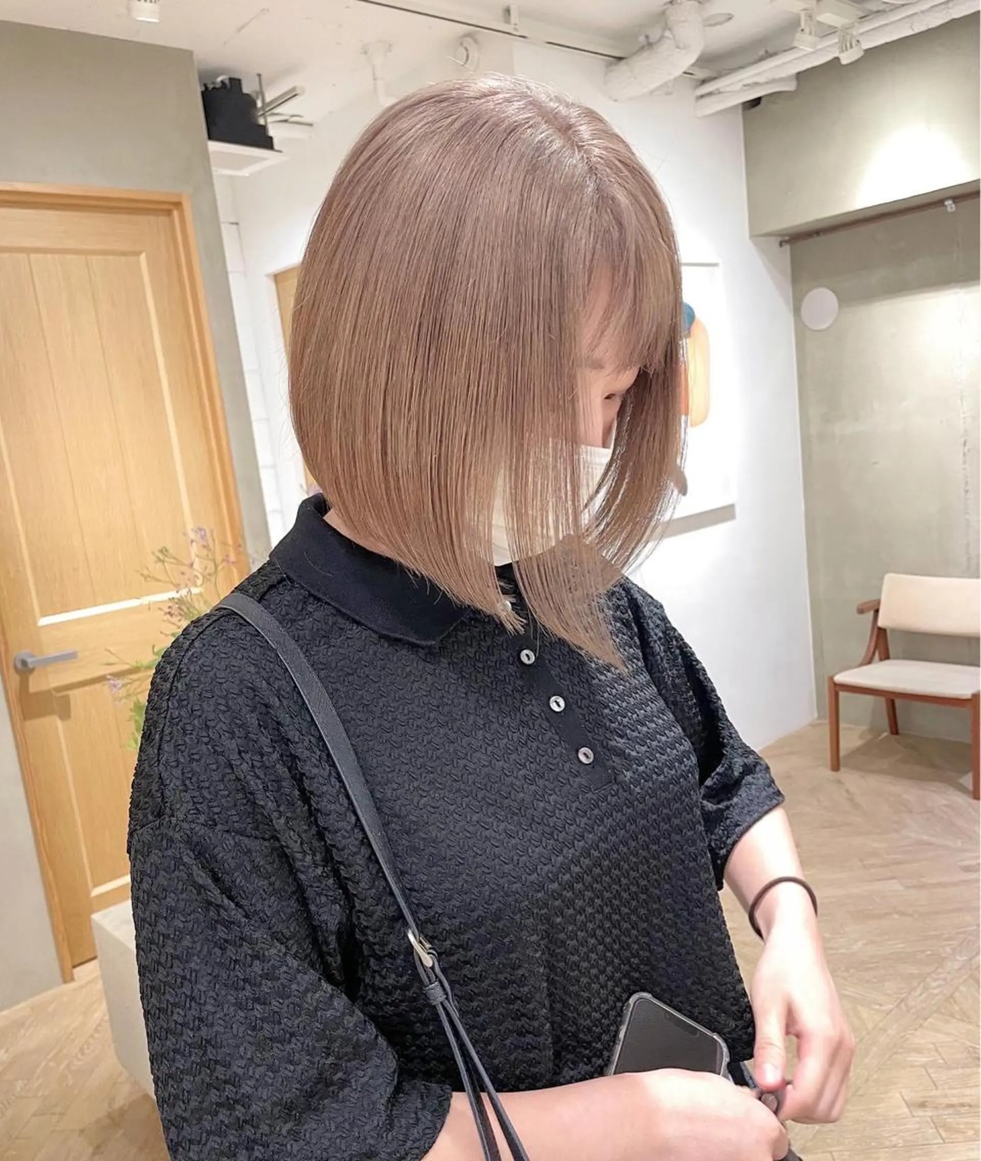 ミディアム カラー ボブ ヘアカラー トリートメント ボブ/ショート 🌟梅田盛一🌟のヘアスタイル