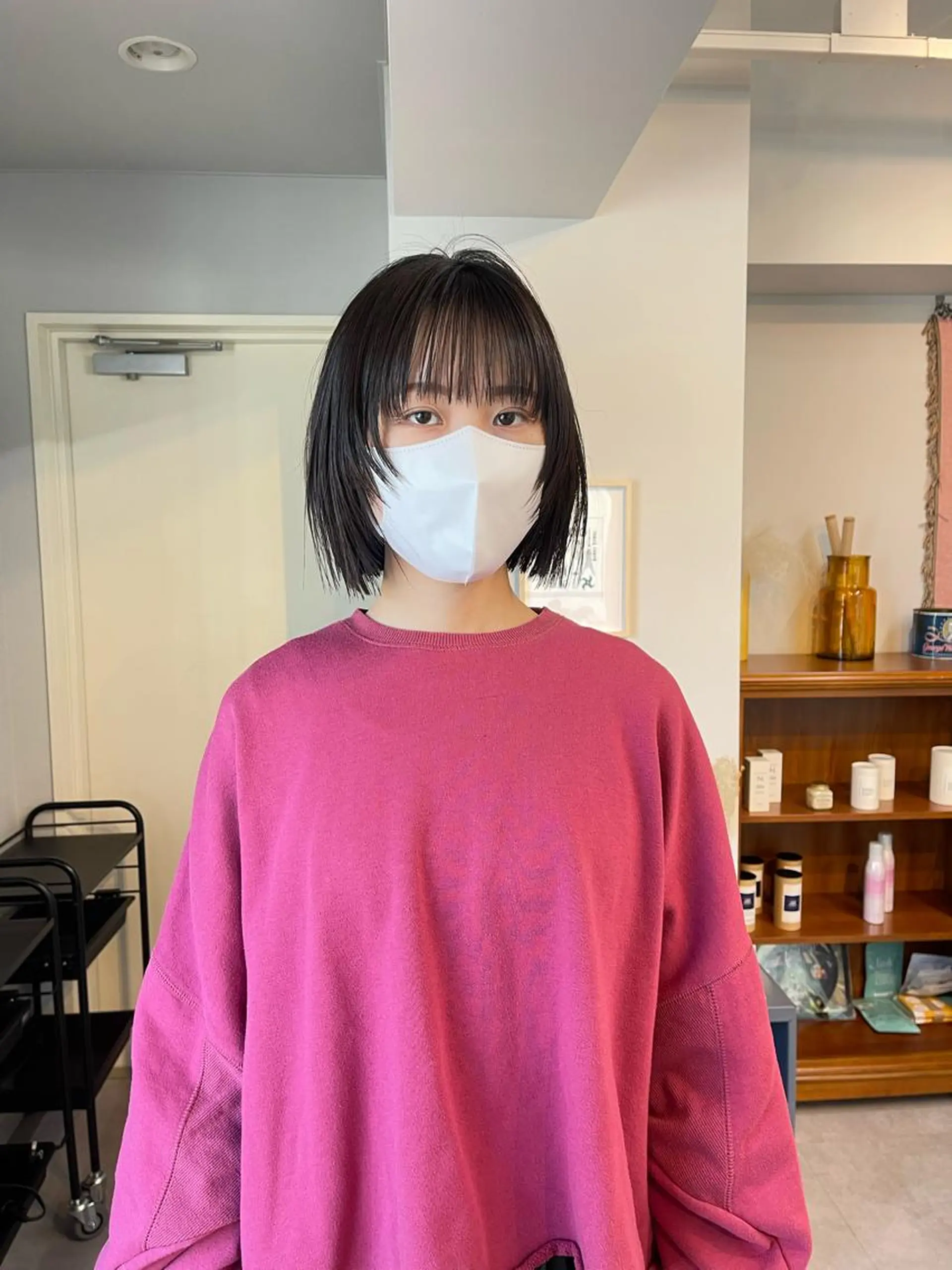 ショート ボブレイヤー ボブ 顔まわりレイヤー レイヤーカット カット ヘアカラー トリートメント 丁寧なカウンセリング 🌿KENTA🌿のヘアスタイル