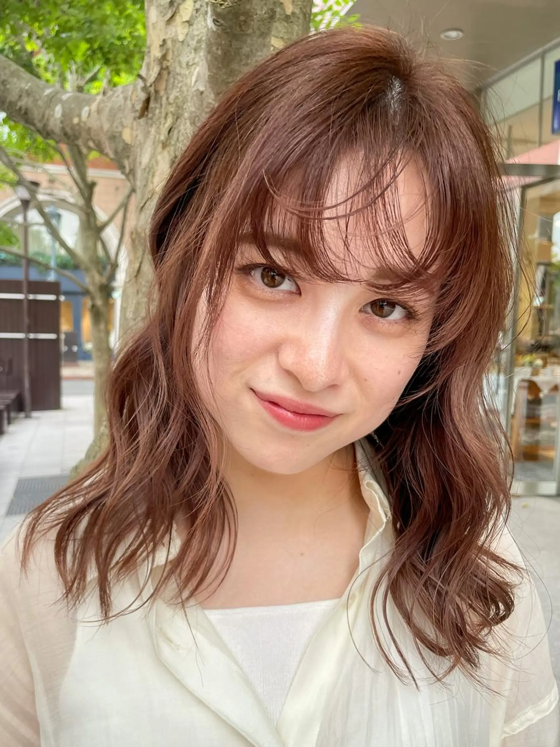 ミディアム 坂本 理輝のヘアスタイル