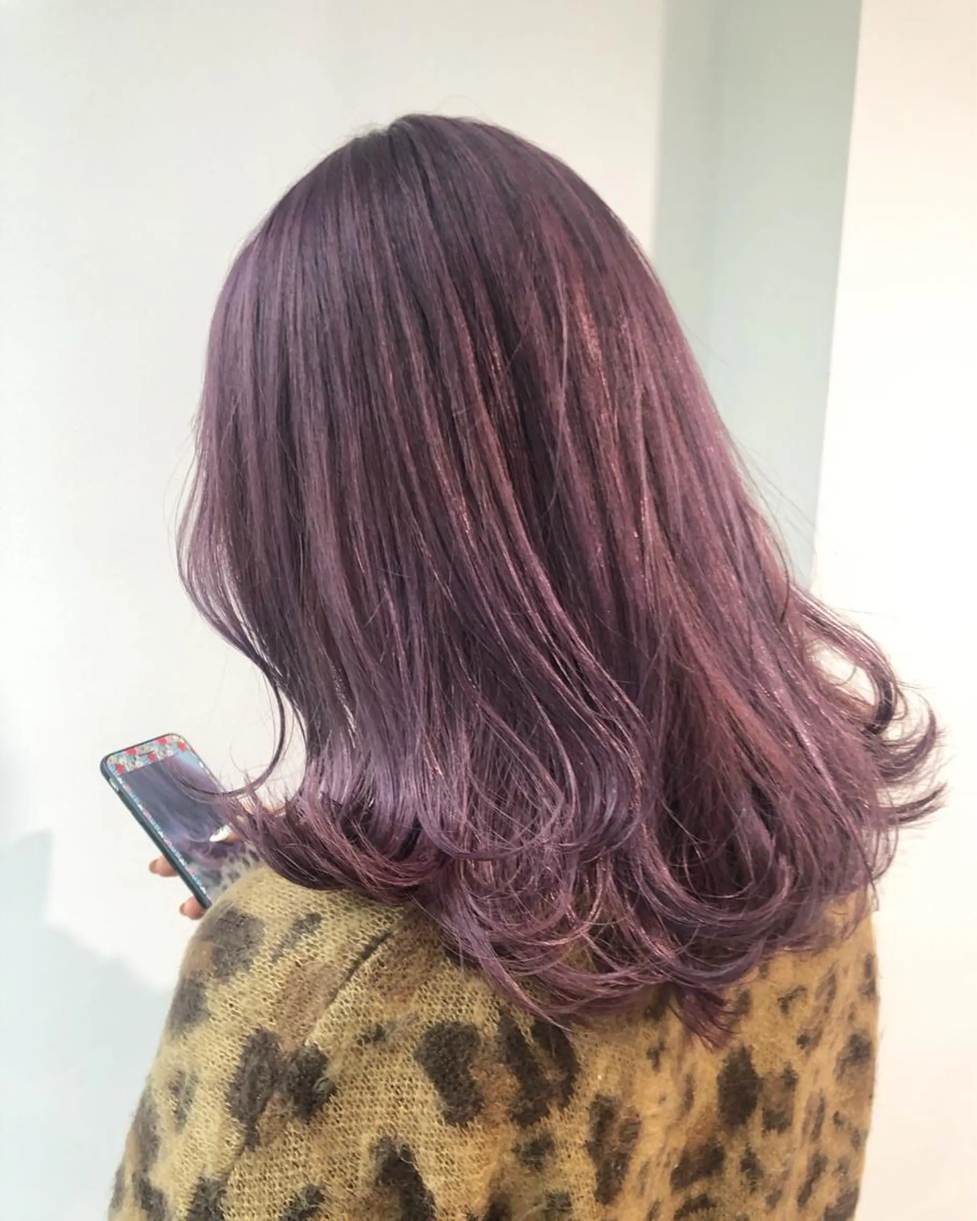 ミディアム カラー グレージュ ラベンダーカラー ラベンダーグレージュ ラベンダーグレー ヘアカラー トリートメント ヘアセット ❤️sai❤️ official❤️のヘアスタイル