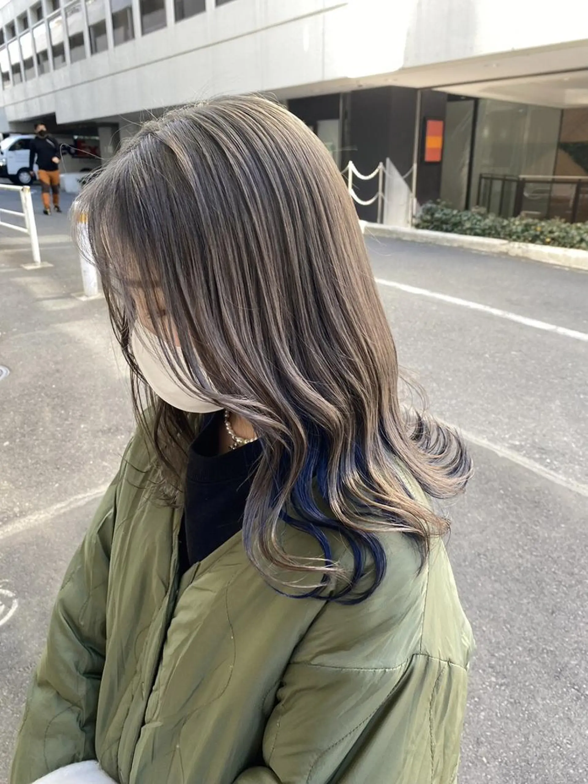 カラー 暗髪透明感カラー🖤 池袋SHE🖤のヘアスタイル