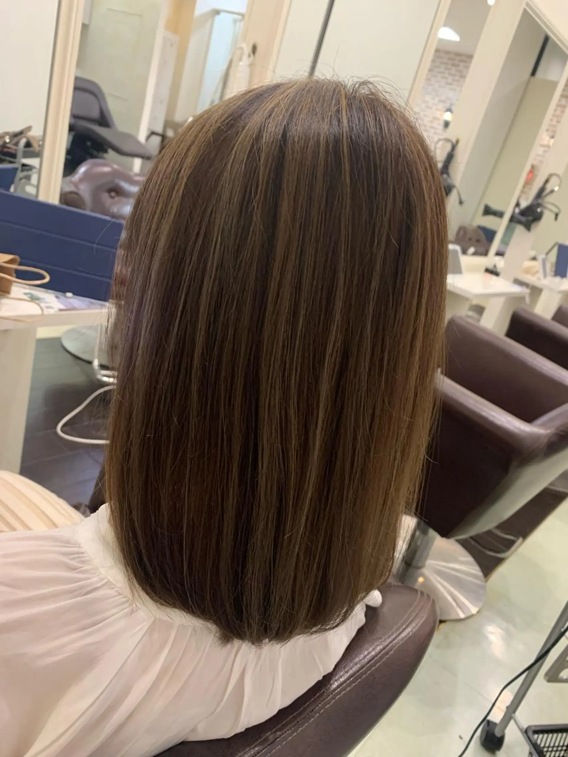 ミディアム ミディアムパーマ 縮毛矯正 Agu hair lucua所属・中尾 友哉のヘアスタイル