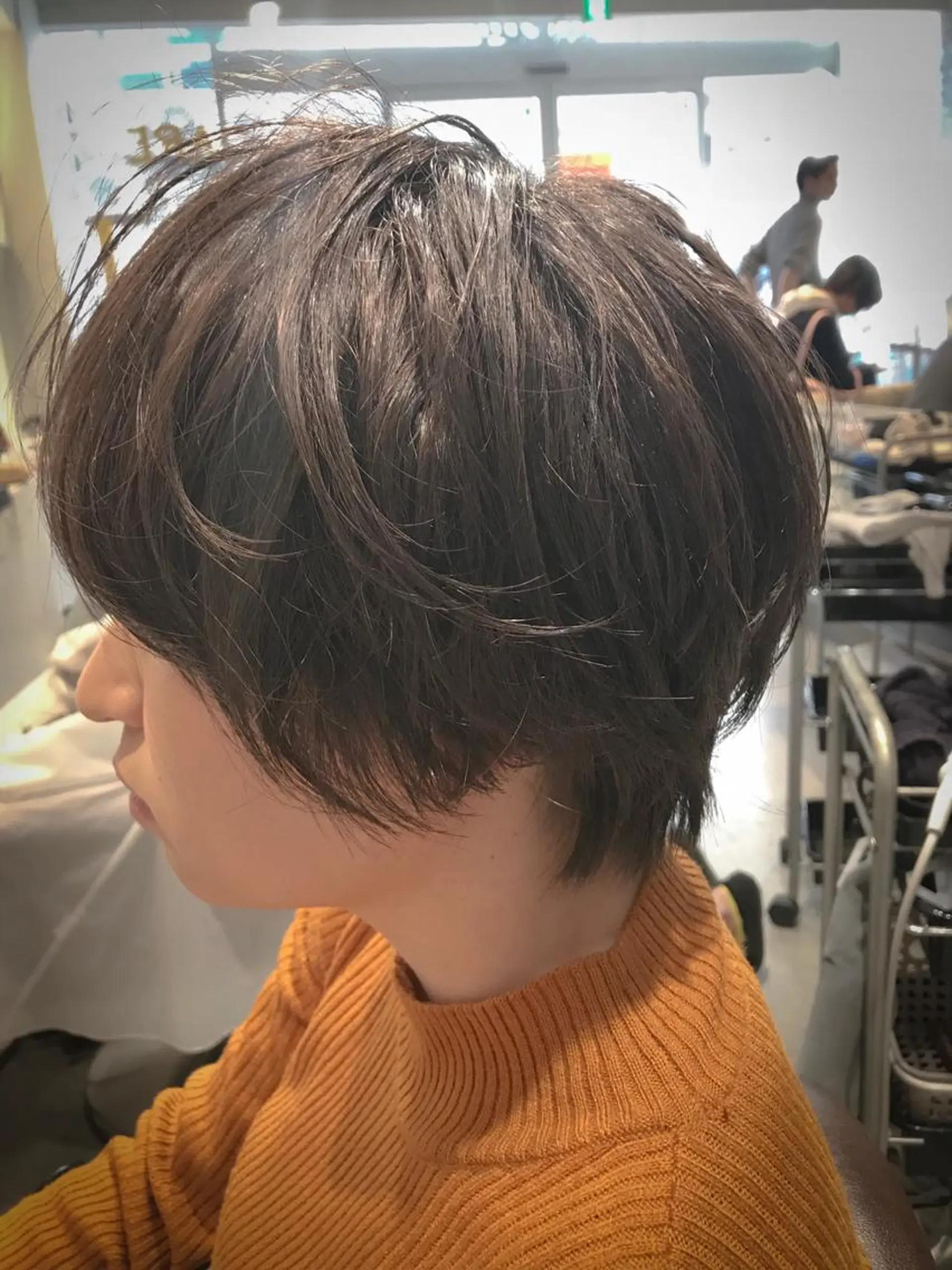 ショート パーマ ショートヘア ニュアンスパーマ カット ヘアカラー トリートメント 久保亮太 /大人ショートのヘアスタイル