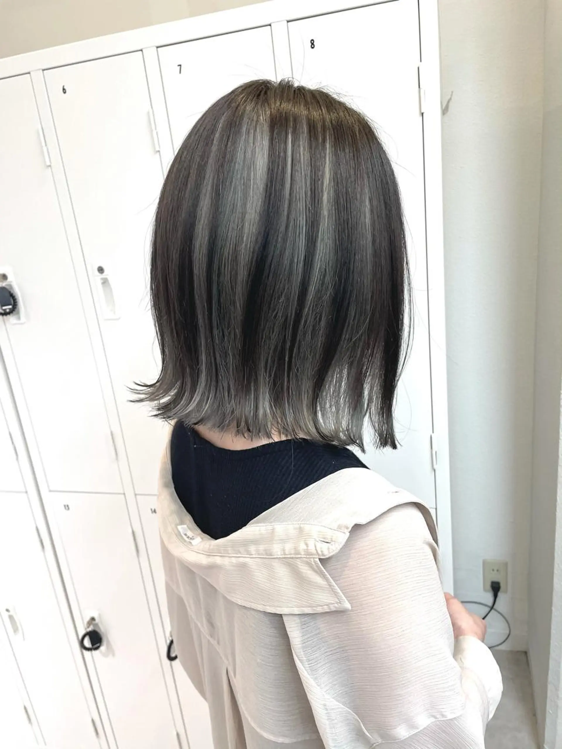 ミディアム カラー インナーカラー 田中大星 /ボブ 縮毛矯正のヘアスタイル