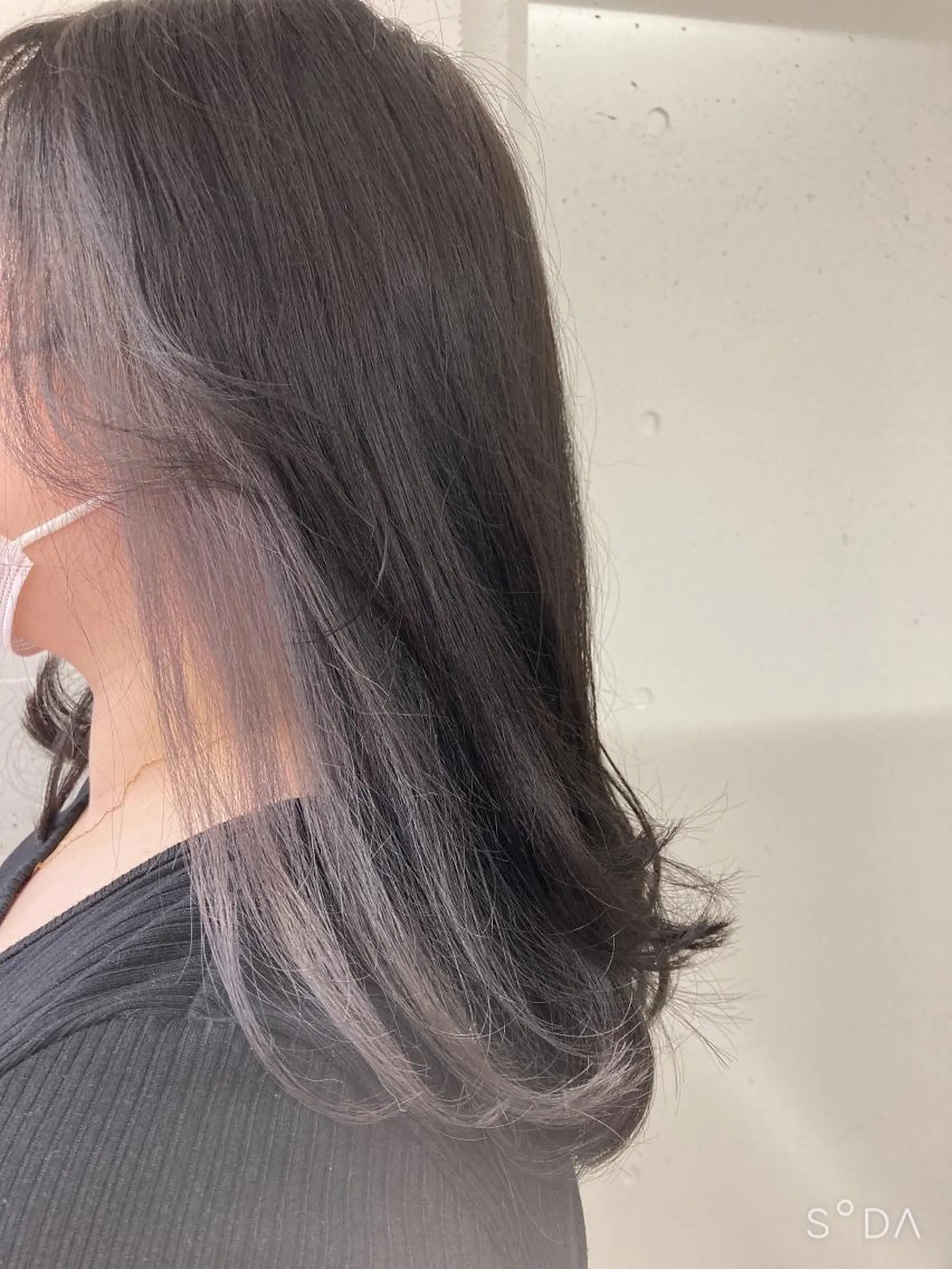 セミロング カラー イヤリングカラー カット ヘアカラー ミルミー美容室所属・🦄💒💓齎藤 七海子🦄💒💓のマツエク・マツパデザイン