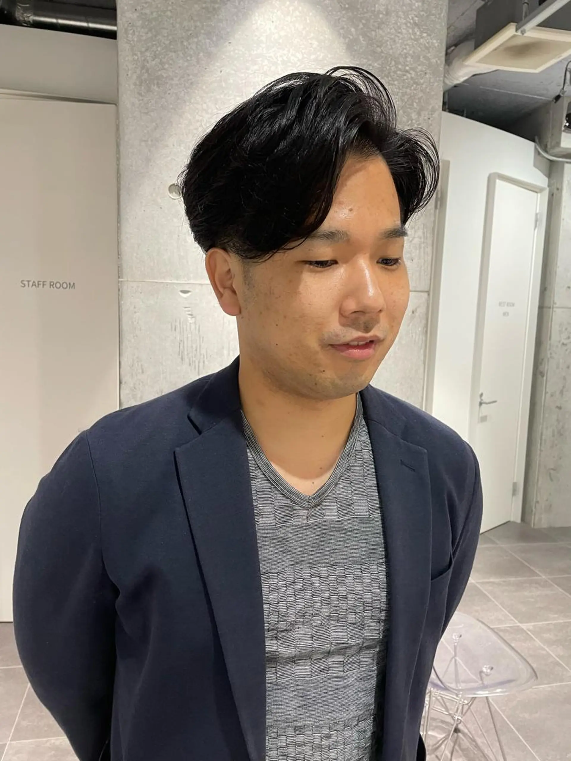 パーマ メンズ カット パーマ YinYang所属・川﨑 章弘のヘアスタイル