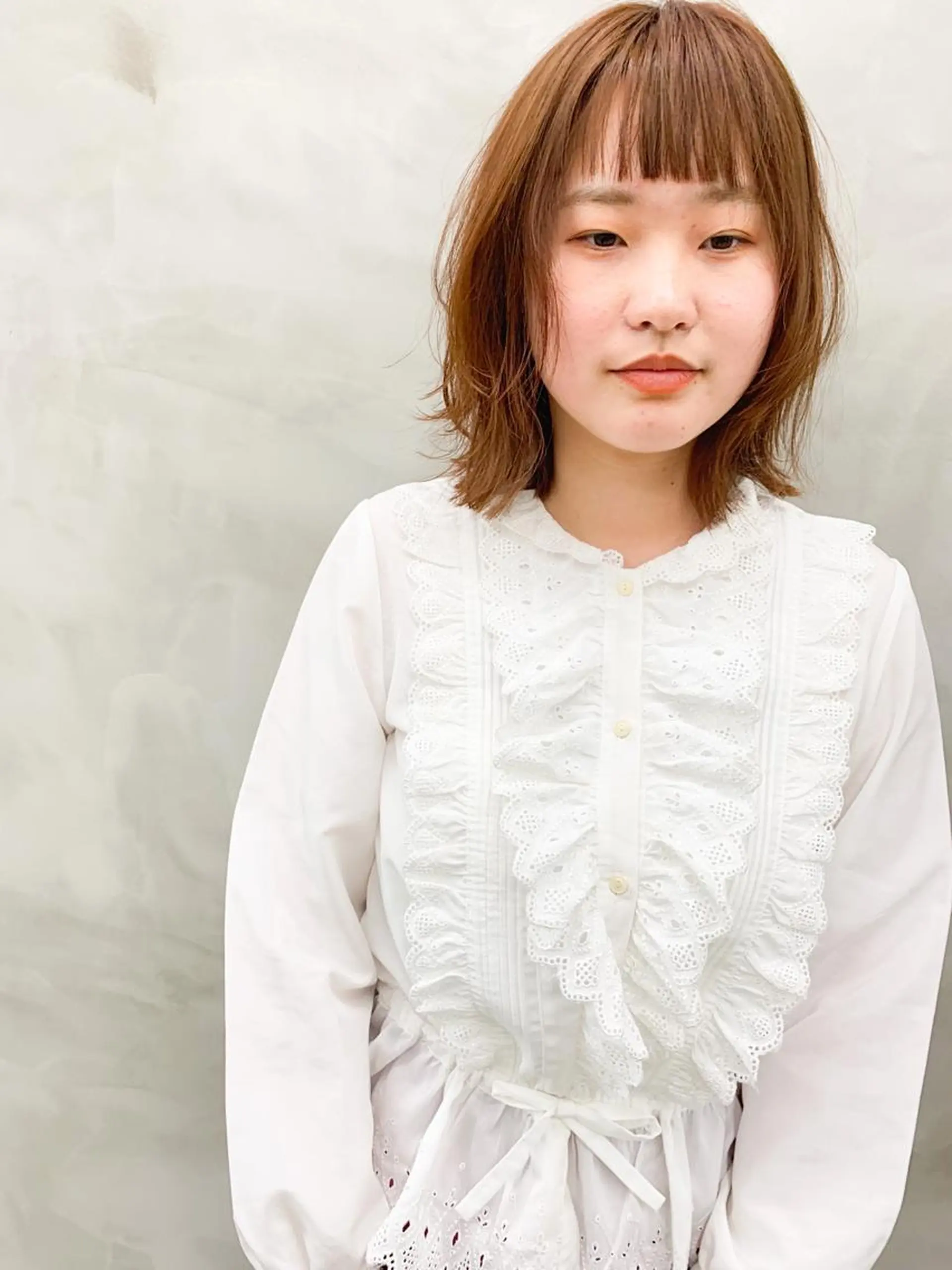 カラー ブリーチ ブラウンカラー ダブルカラー オレンジ オレンジブラウン SEED&beauty byFLAT所属・ヘッドスパ (女性限定)🍋モエのヘアスタイル